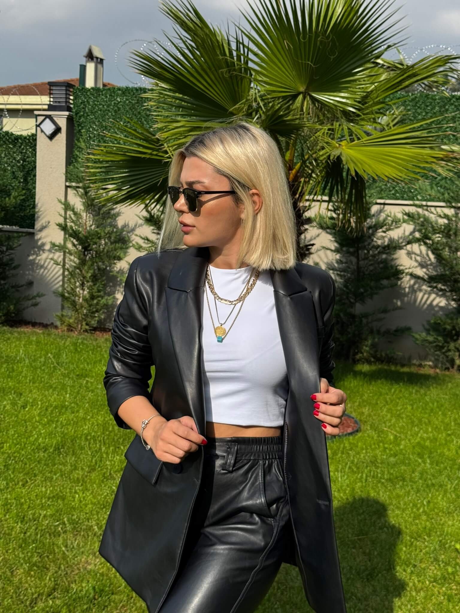 Deri Blazer Ceket