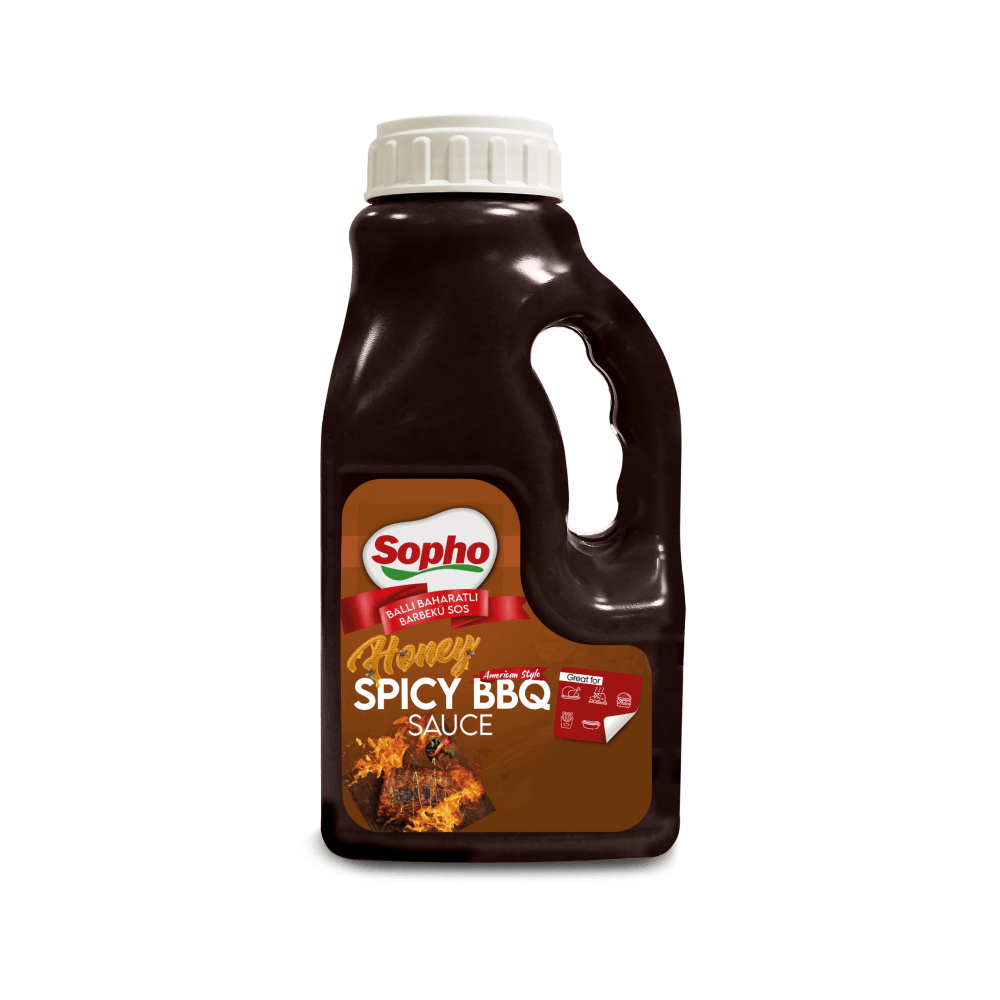 Sopho Ballı & Baharatlı Barbekü Sos 2450g | Tütsülü & Tatlı Acı Lezzet