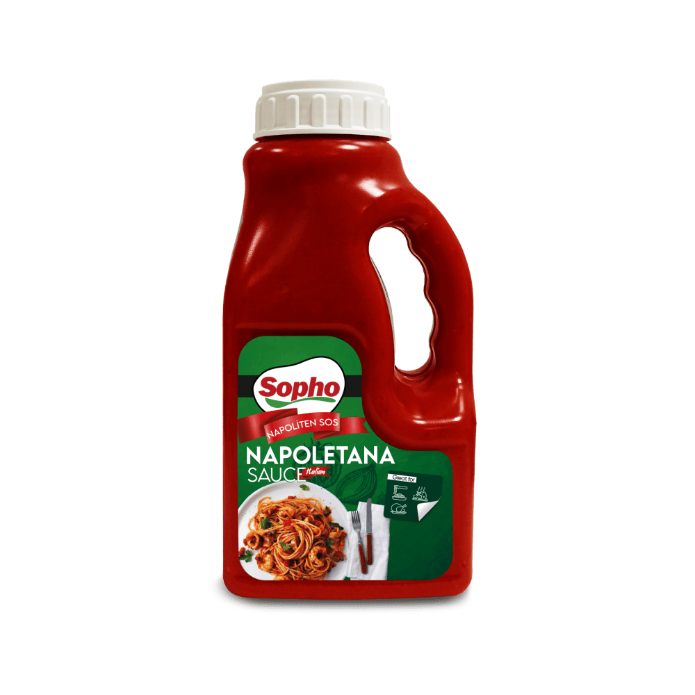 Sopho Napoliten Domates Sos 2100g | Şekersiz Doğal Makarna ve Pizza Sosu