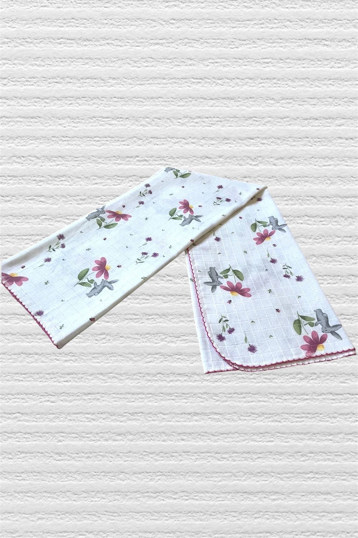 Minika Çok Amaçlı Müslin Örtü,Tavşan 80x90