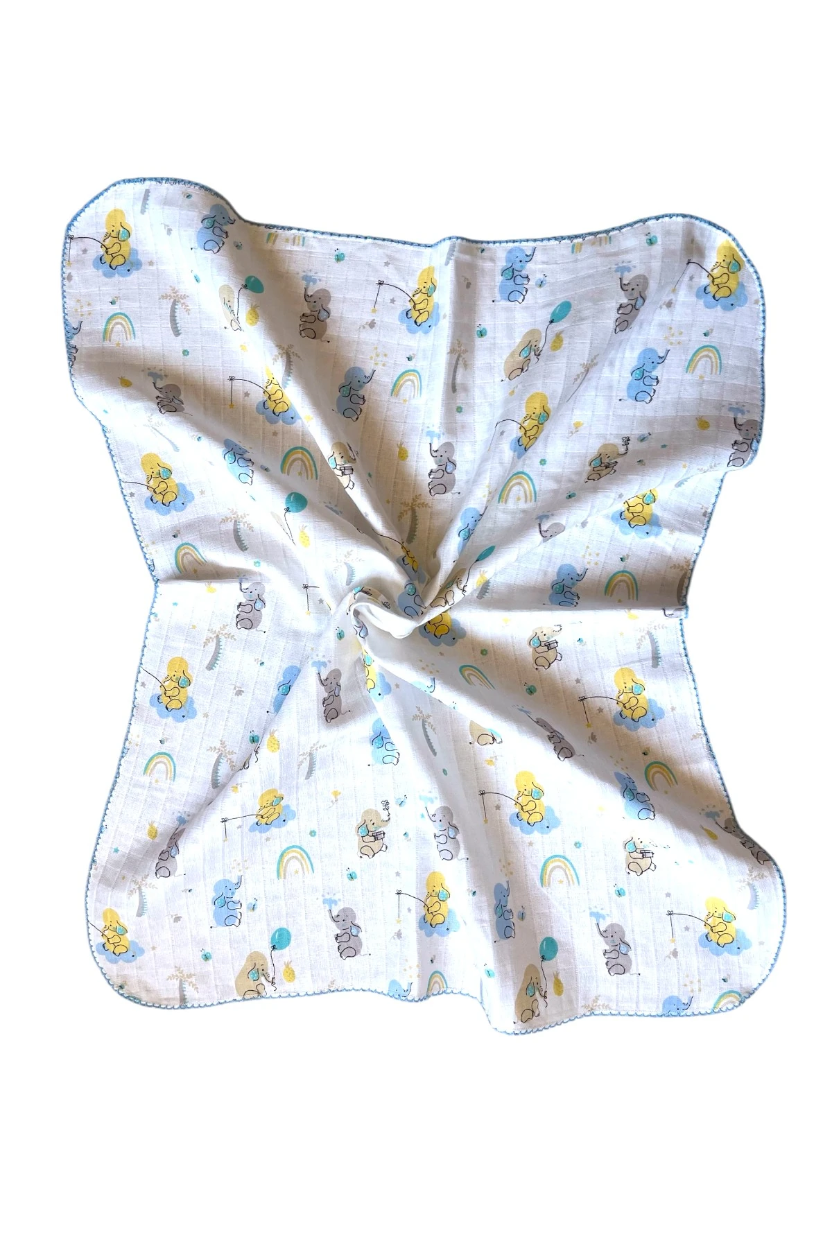 Minika Çok Amaçlı Müslin Örtü İki Fil 80 x 90 Cm