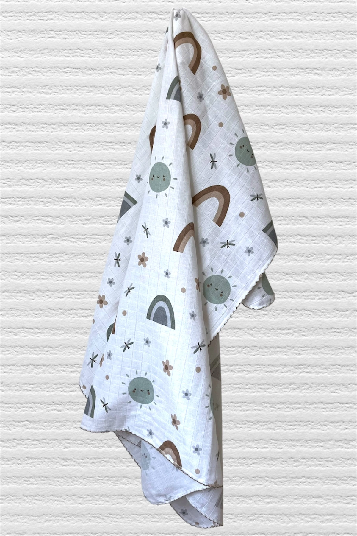 Minika Çok Amaçlı Müslin Örtü, Gökkuşağı 80x90