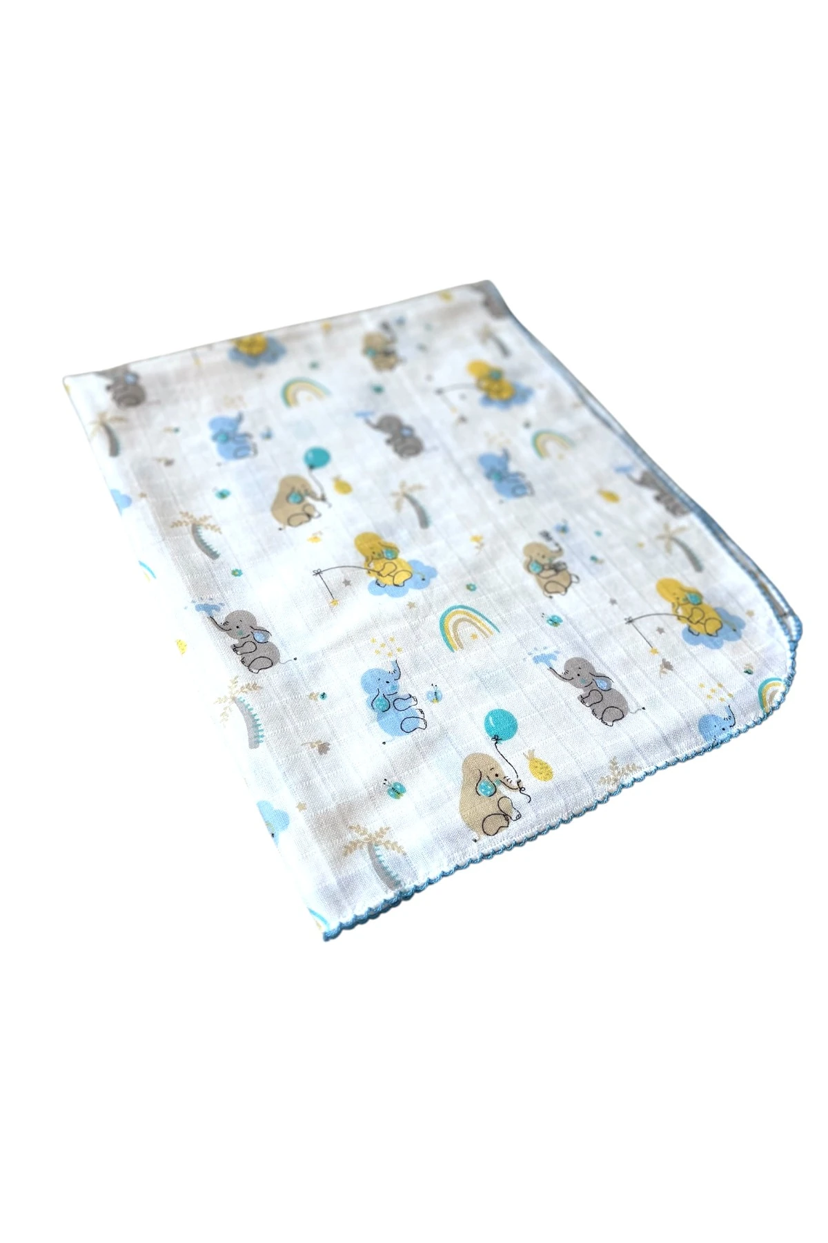 Minika Çok Amaçlı Müslin Örtü İki Fil 80 x 90 Cm