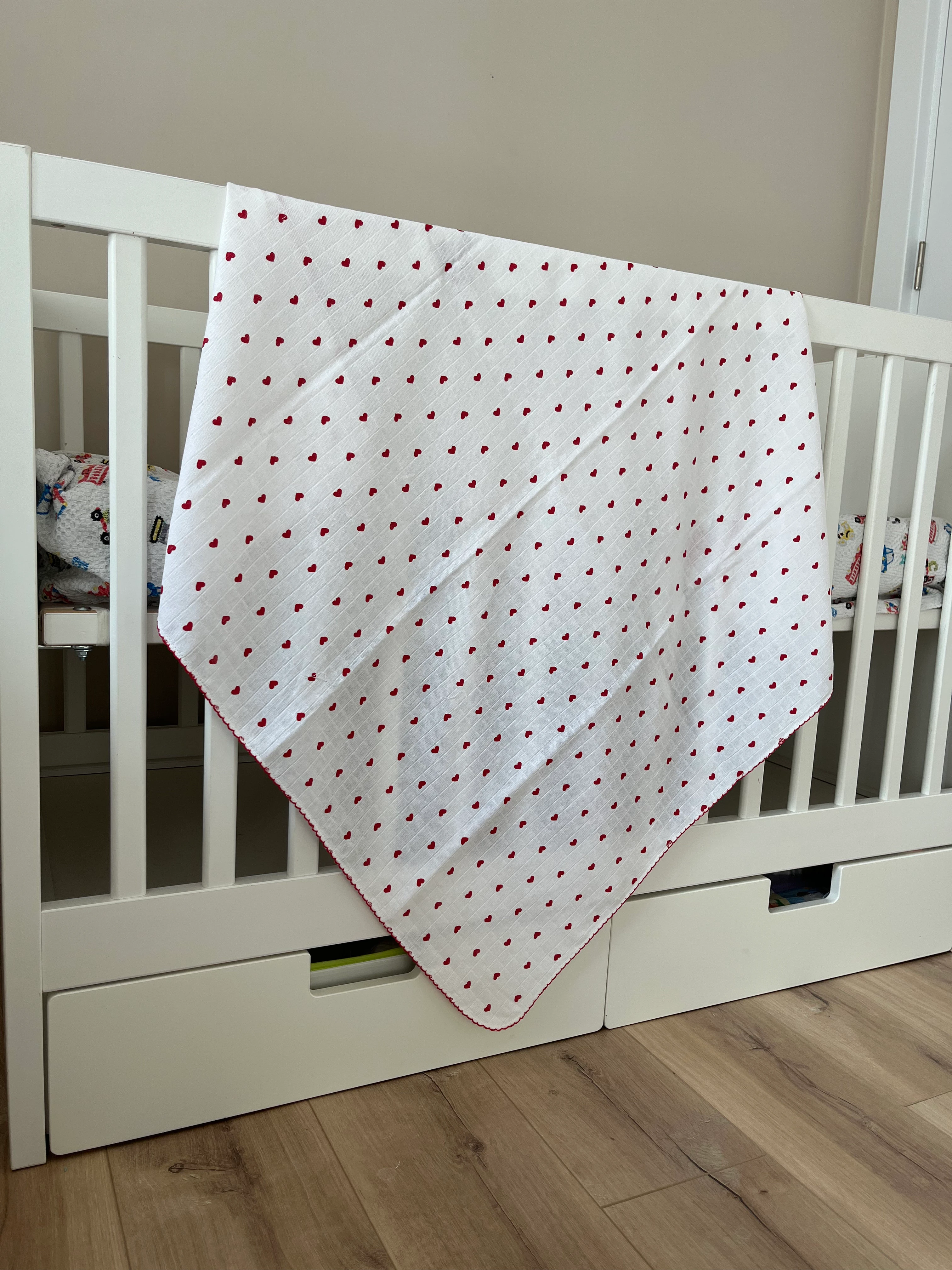 Minika Çok Amaçlı Müslin Küçük Kalp 80 x 90