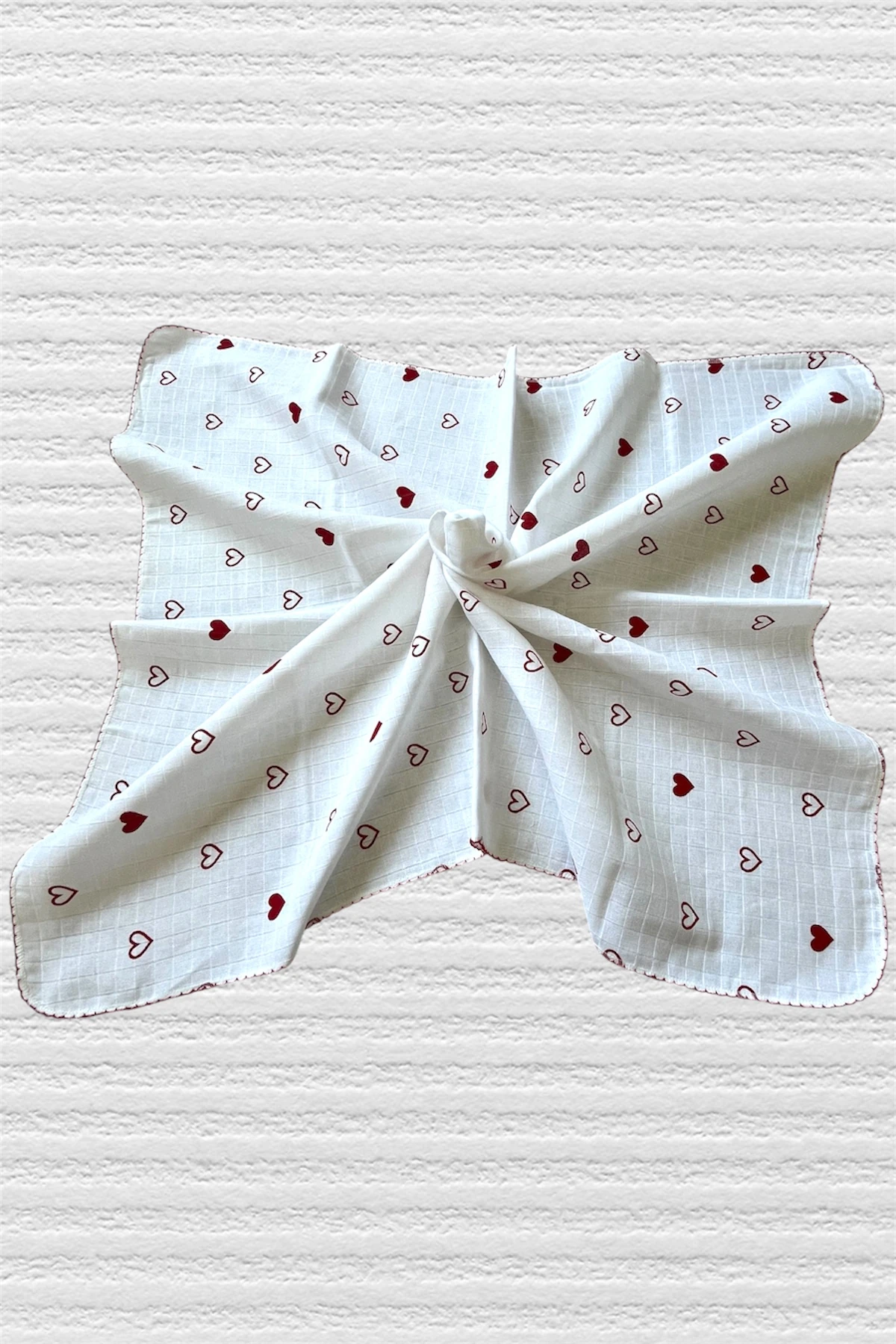 Minika Çok Amaçlı Müslin Örtü, Kalp 80x90