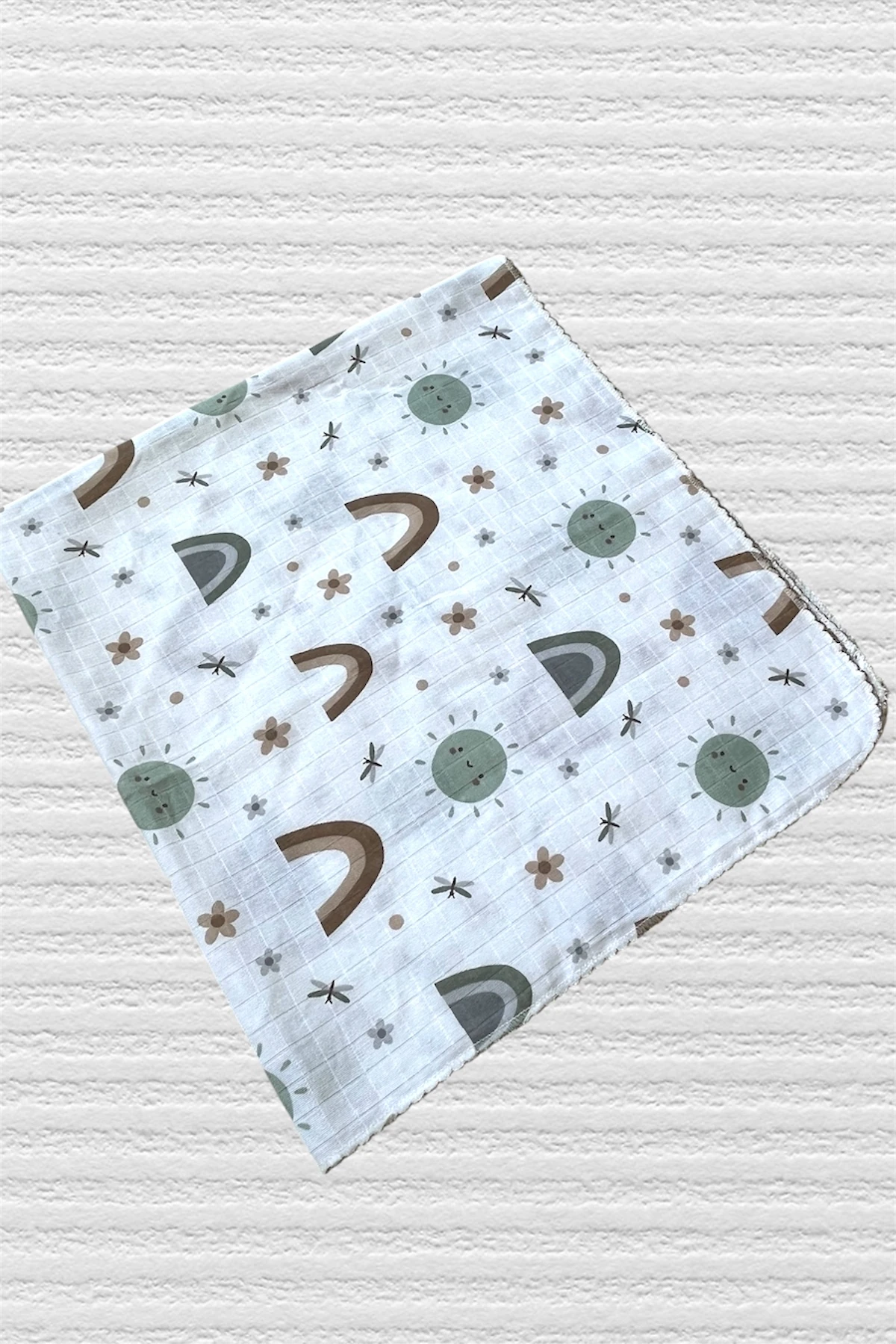 Minika Çok Amaçlı Müslin Örtü, Gökkuşağı 80x90