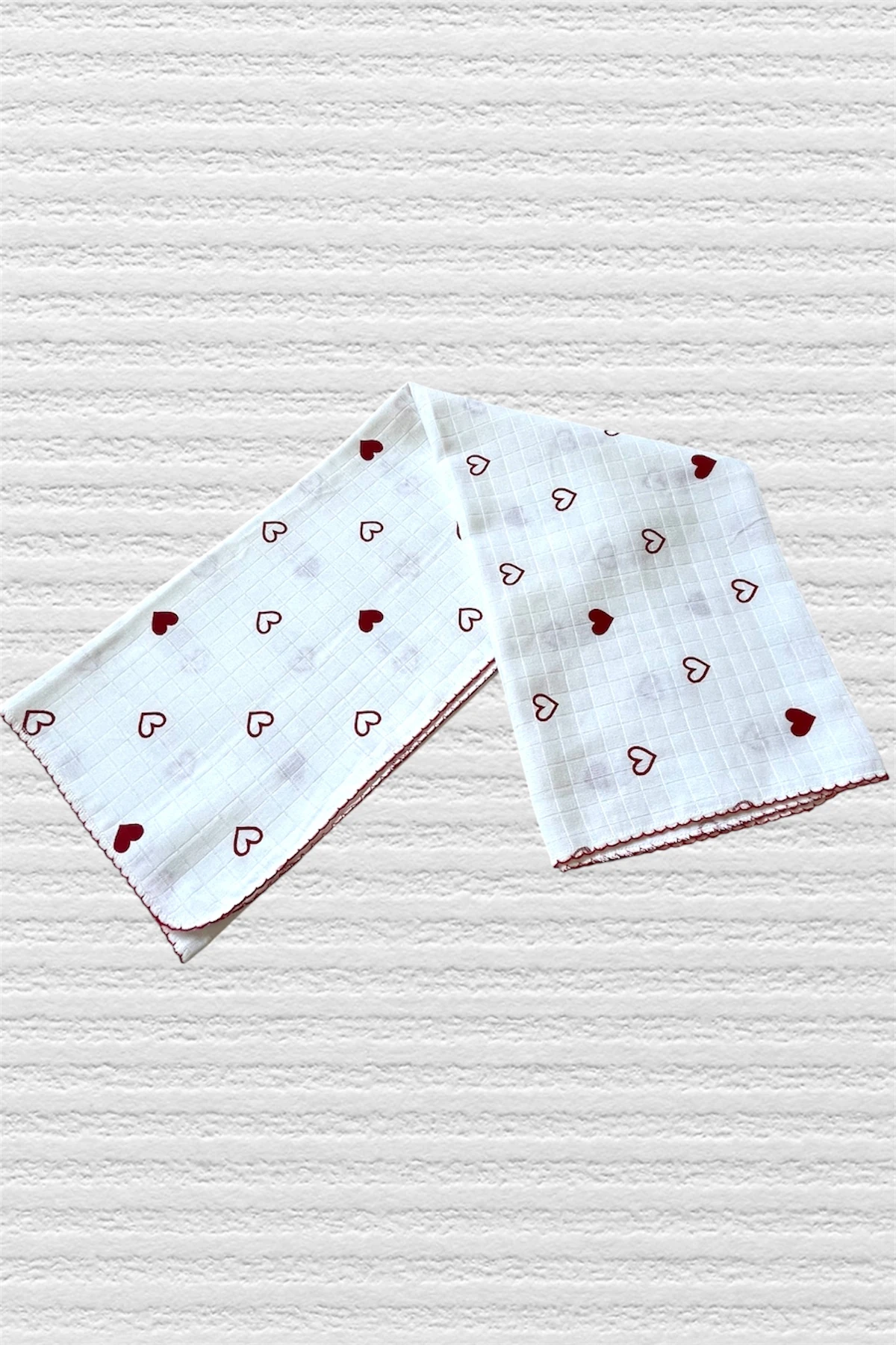 Minika Çok Amaçlı Müslin Örtü, Kalp 80x90