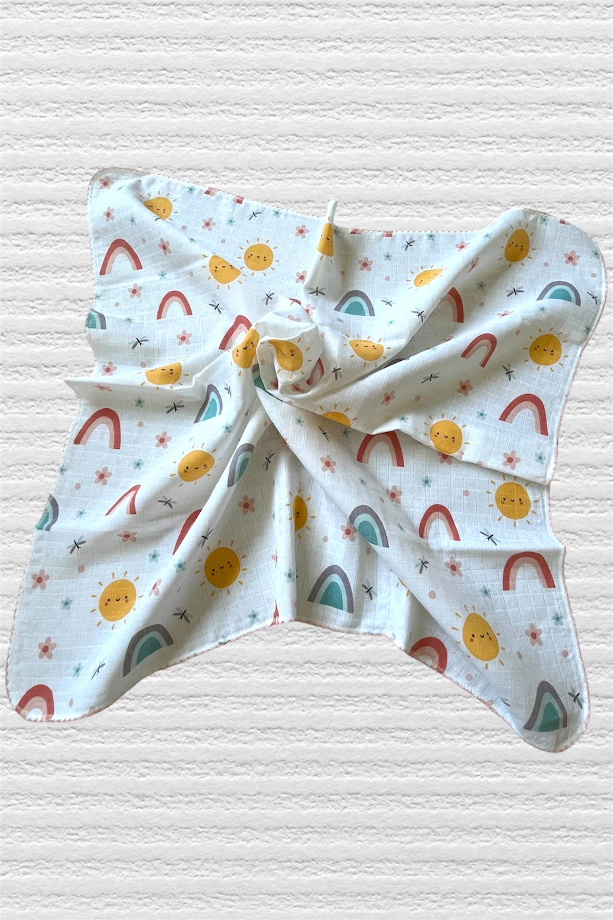 Minika Çok Amaçlı Müslin Örtü,Gökkuşağı 2 80x90