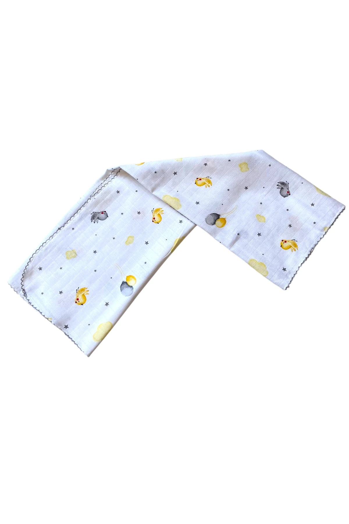 Minika Çok Amaçlı Müslin Örtü Sarı Kuş 80 x 90 Cm