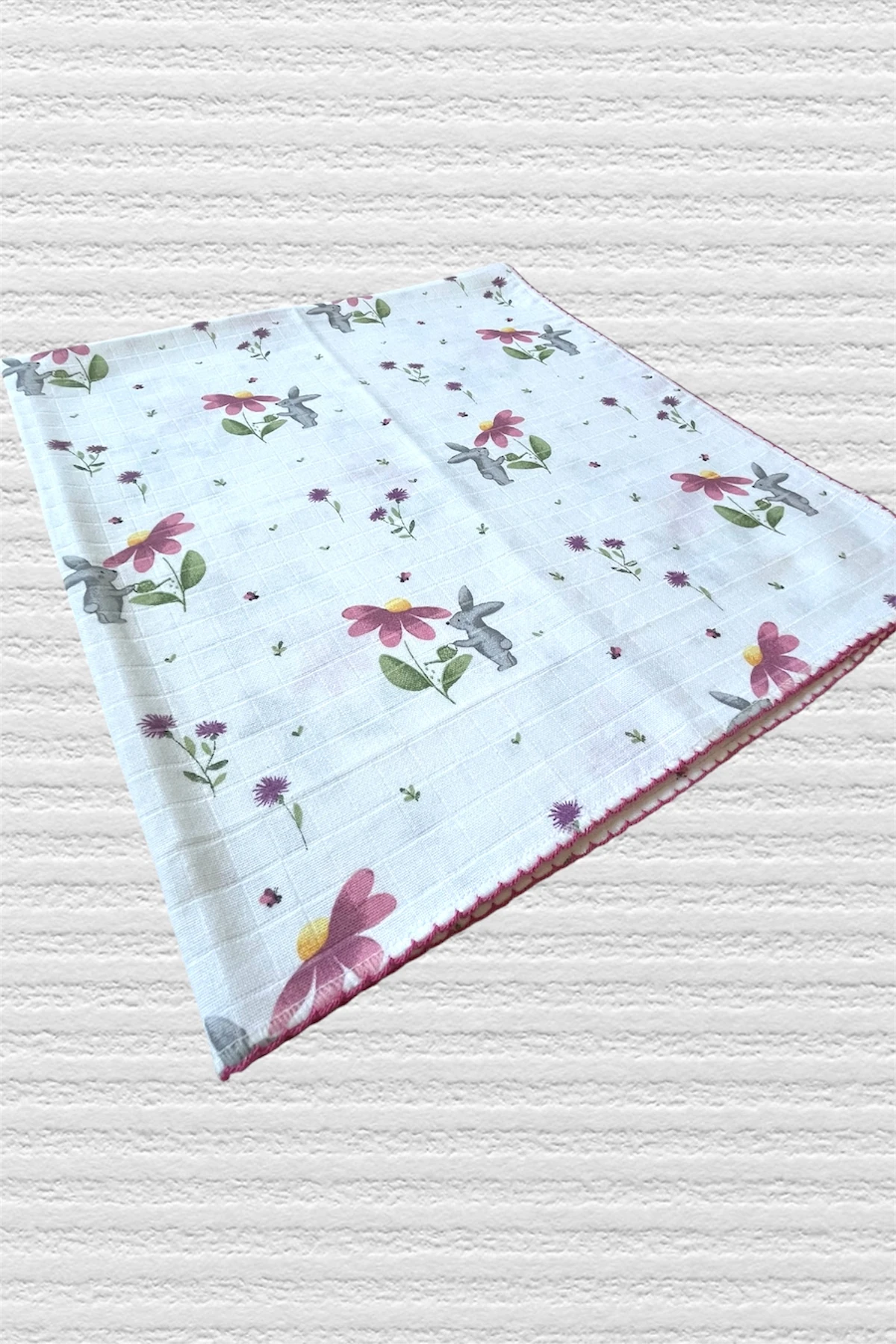 Minika Çok Amaçlı Müslin Örtü,Tavşan 80x90