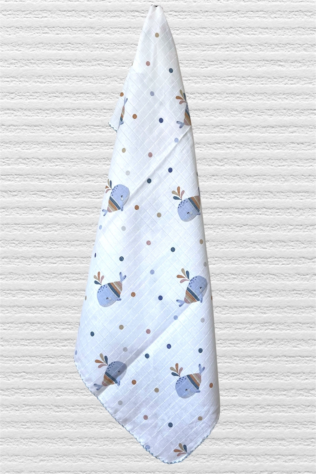 Minika Çok Amaçlı Müslin Örtü, Balina Mavi 80x90