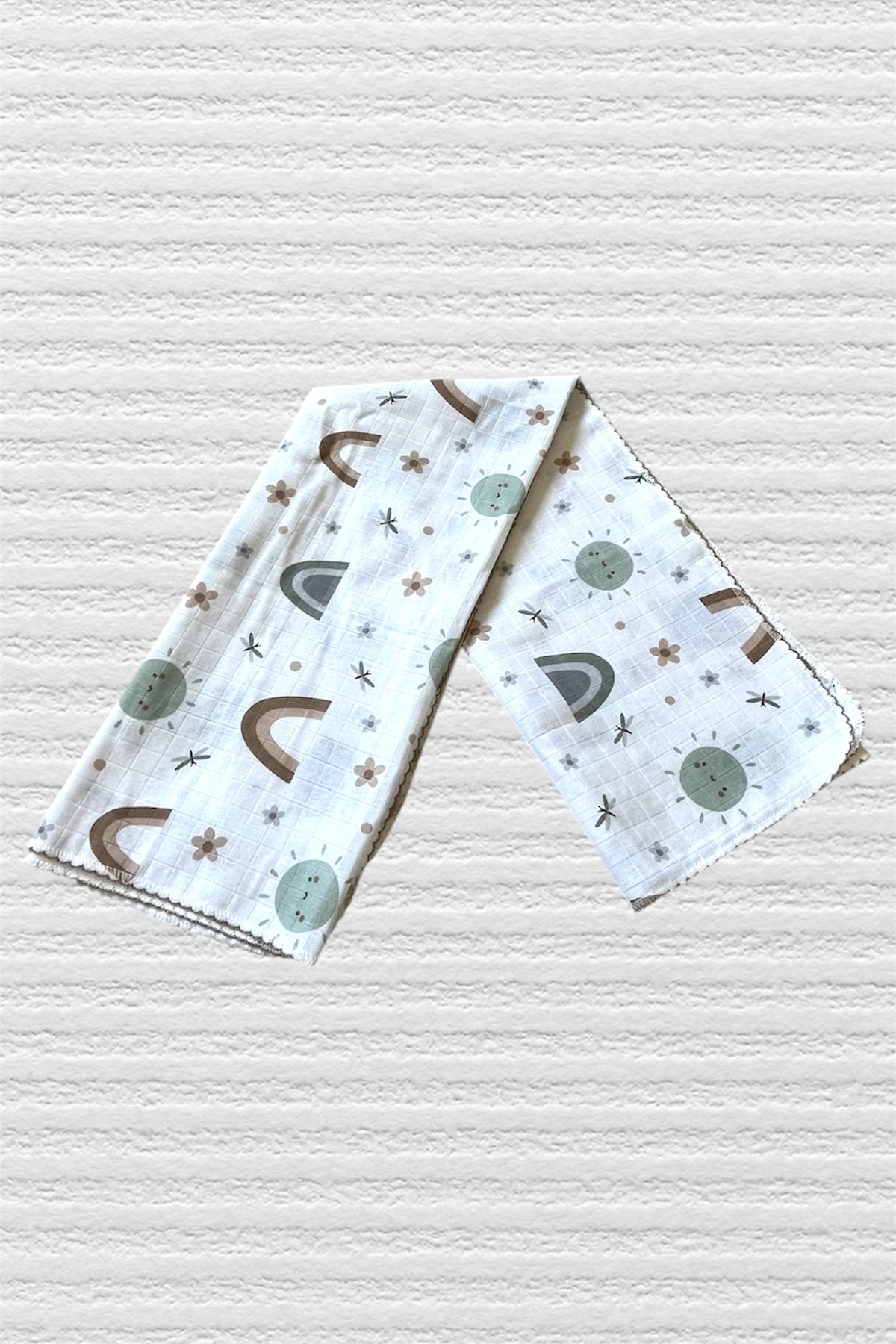 Minika Çok Amaçlı Müslin Örtü, Gökkuşağı 80x90