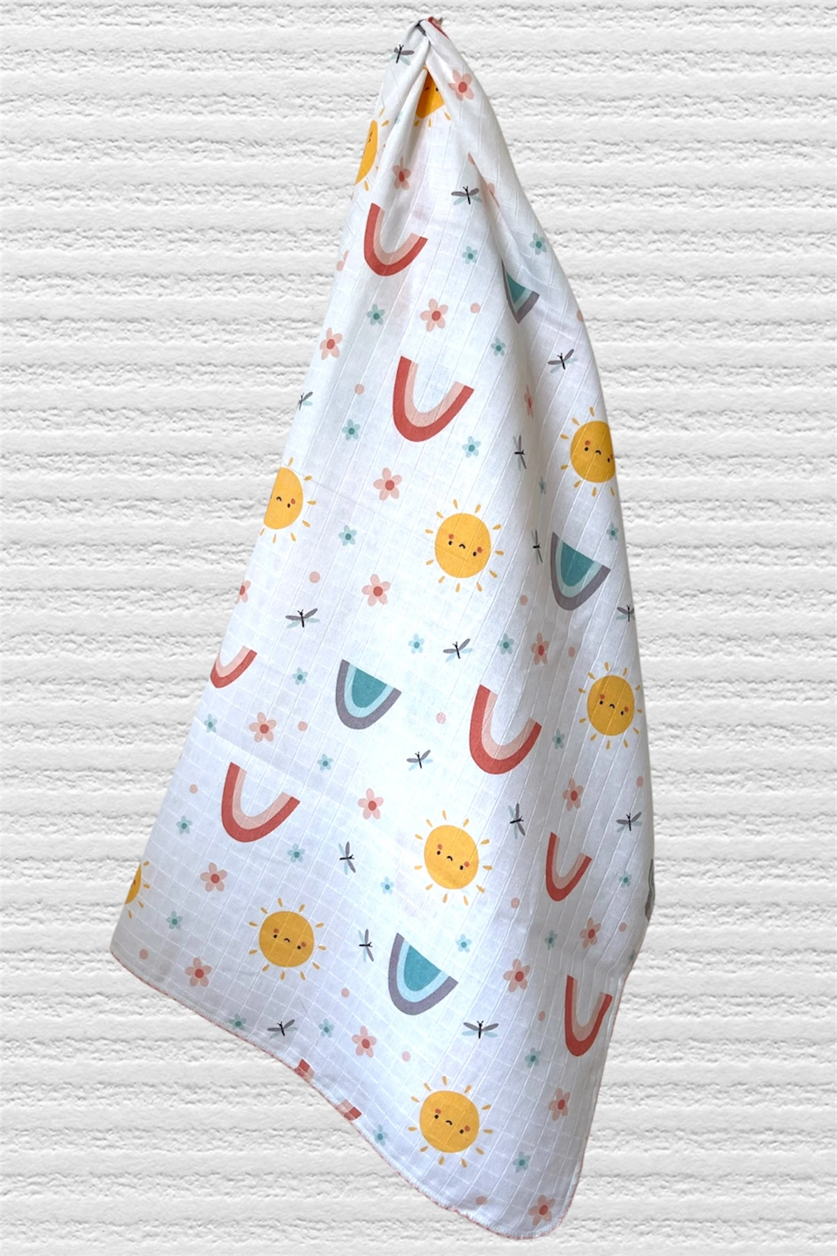 Minika Çok Amaçlı Müslin Örtü,Gökkuşağı 2 80x90