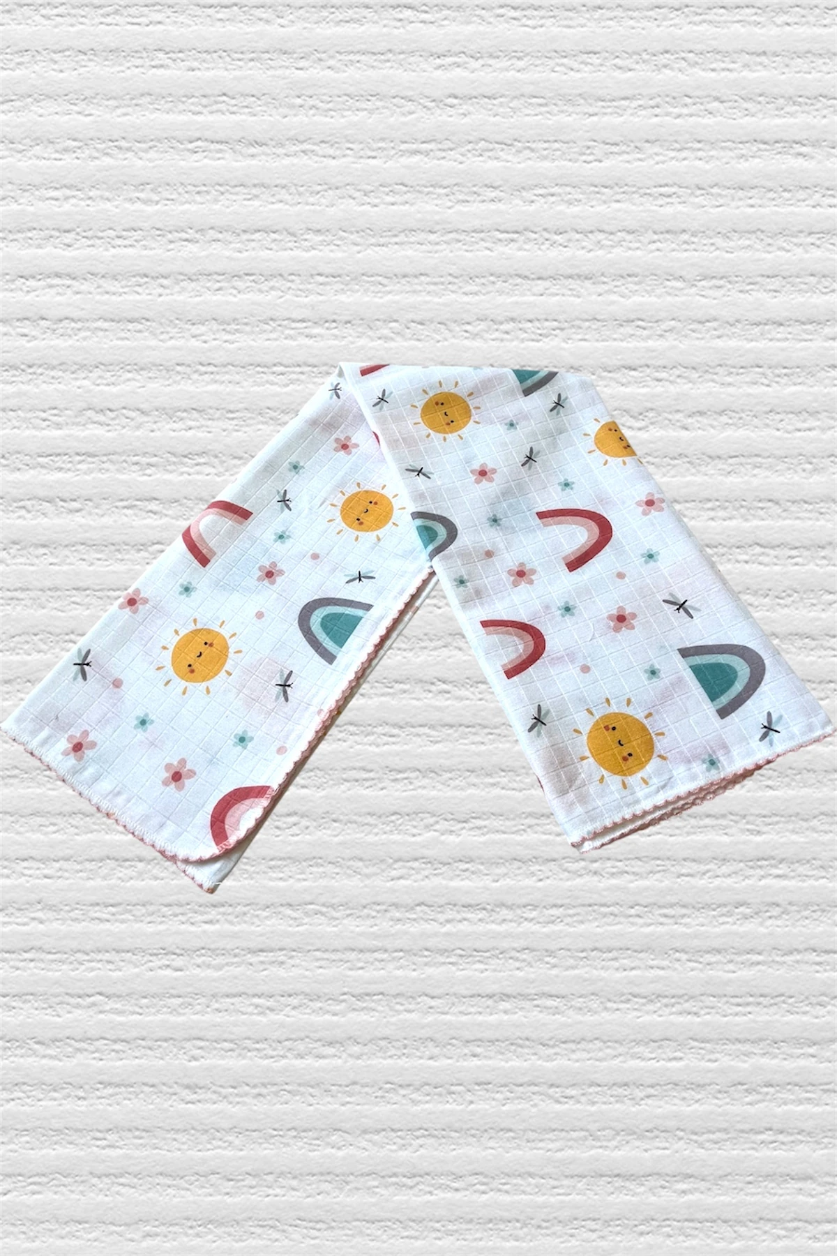 Minika Çok Amaçlı Müslin Örtü,Gökkuşağı 2 80x90