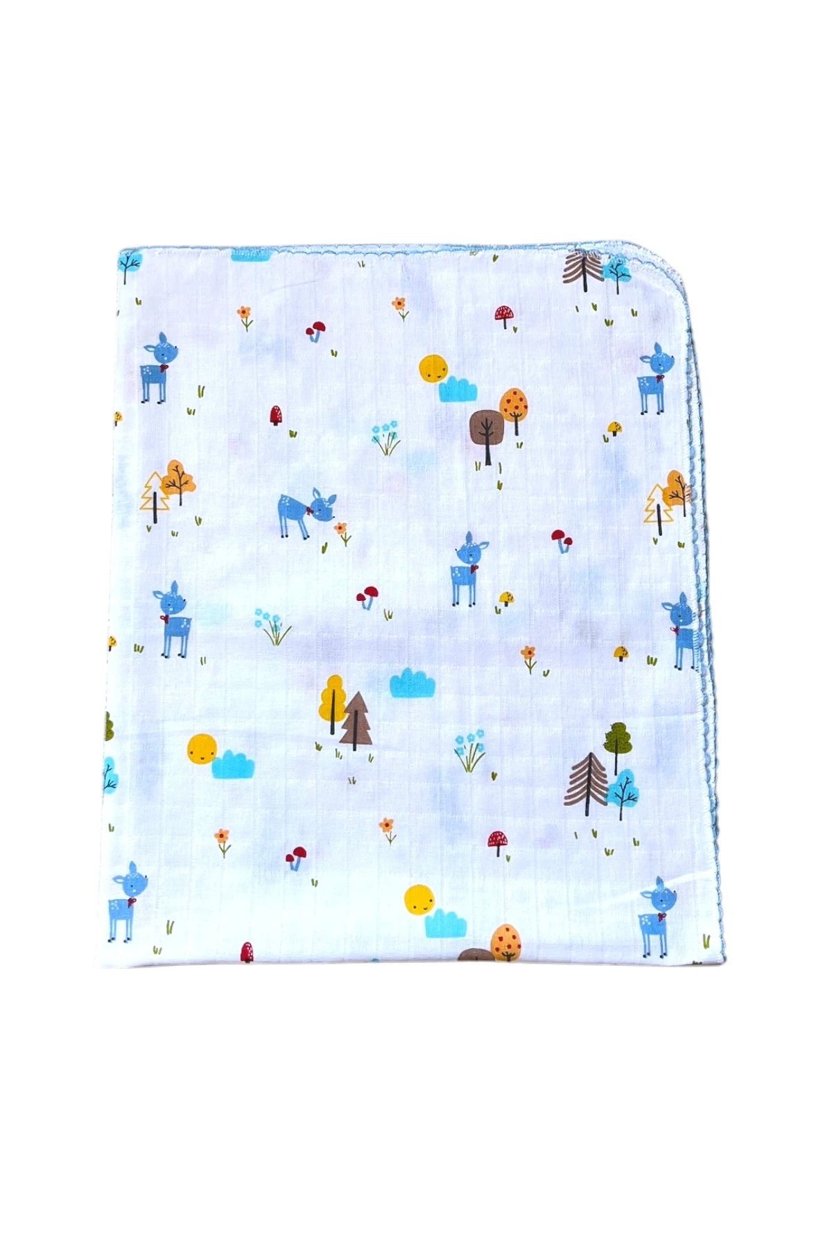 Minika Çok Amaçlı Müslin Mavi Ceylan 80 x 90