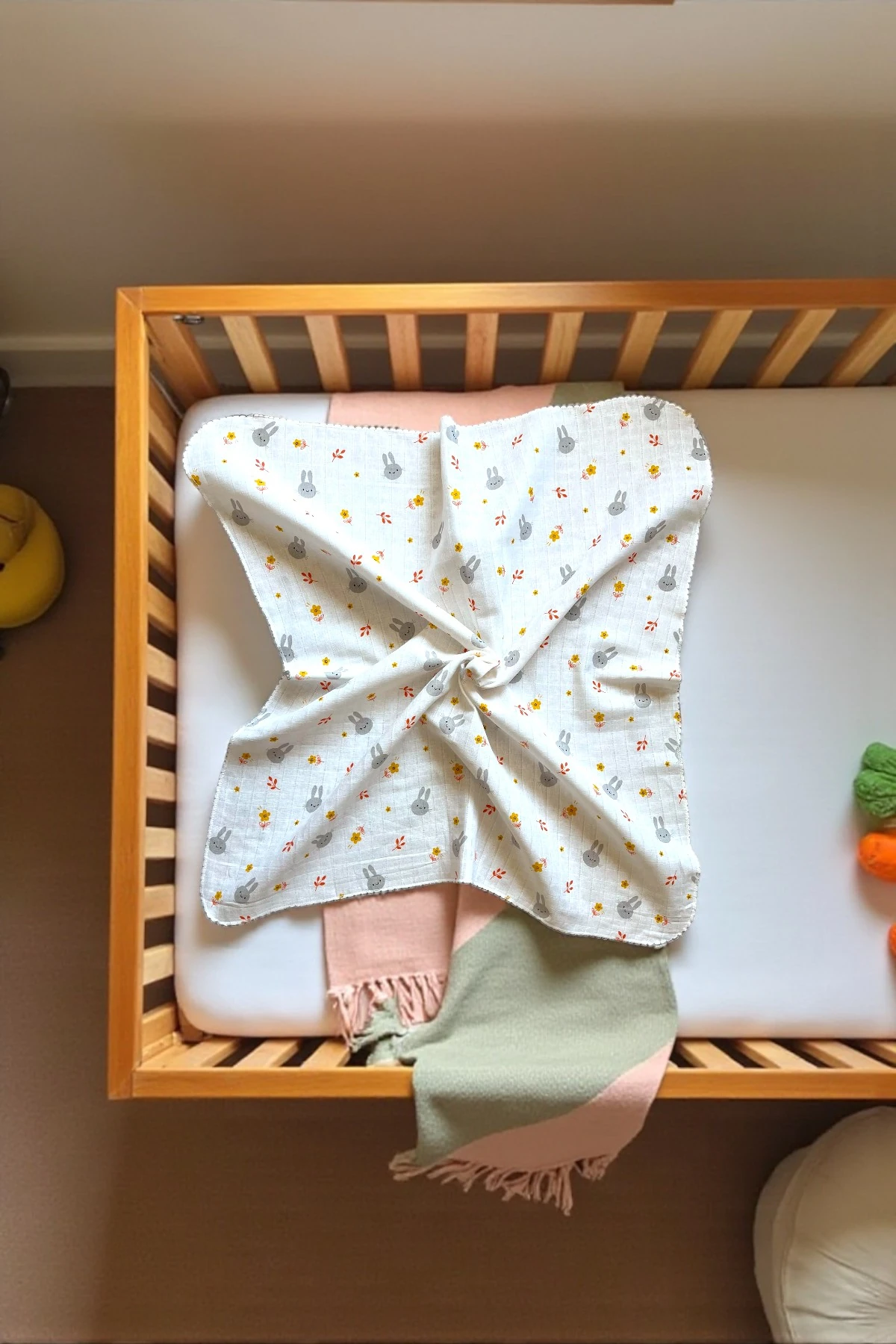 Minika Çok Amaçlı Müslin Minik Tavşan 80 x 90