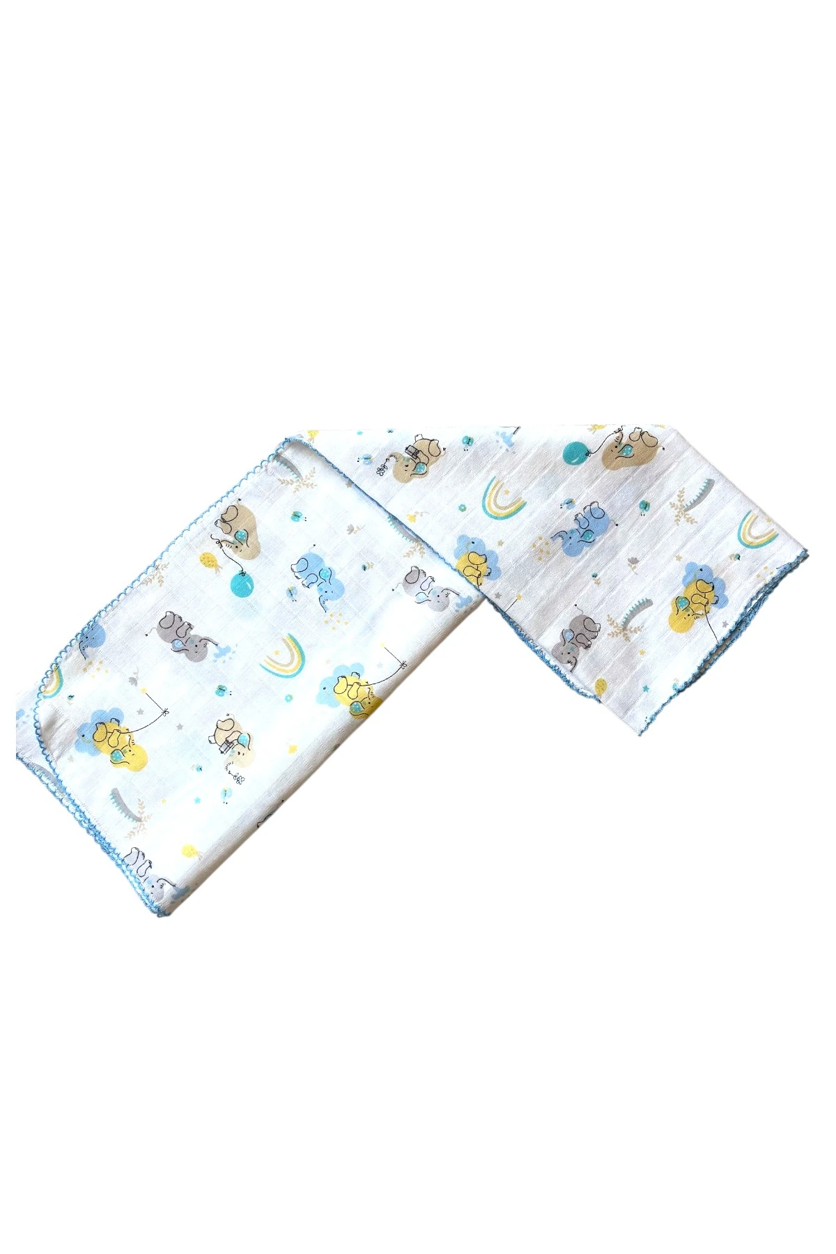 Minika Çok Amaçlı Müslin Örtü İki Fil 80 x 90 Cm