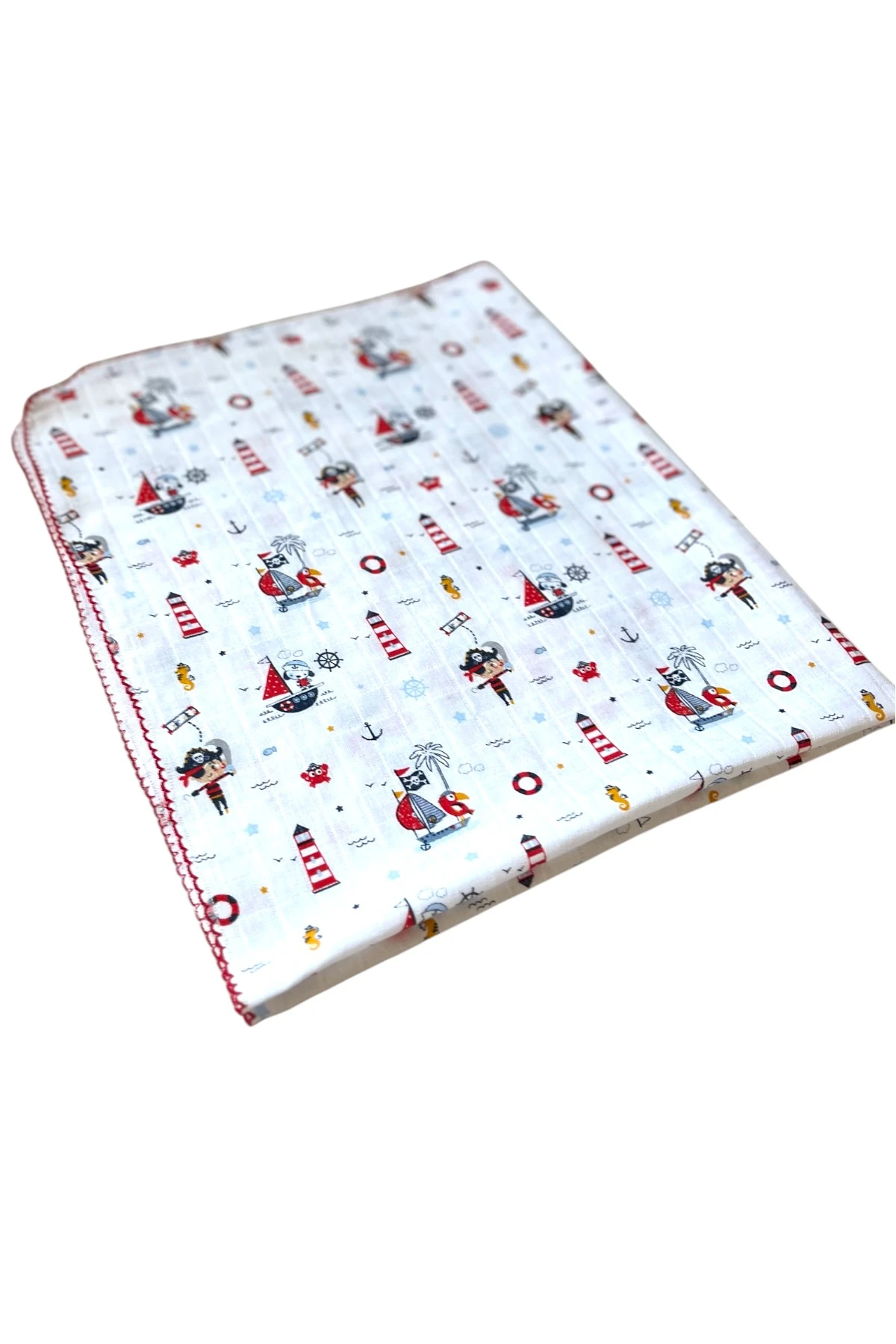 Minika Çok Amaçlı Müslin Örtü Denizci 80 x 90 Cm