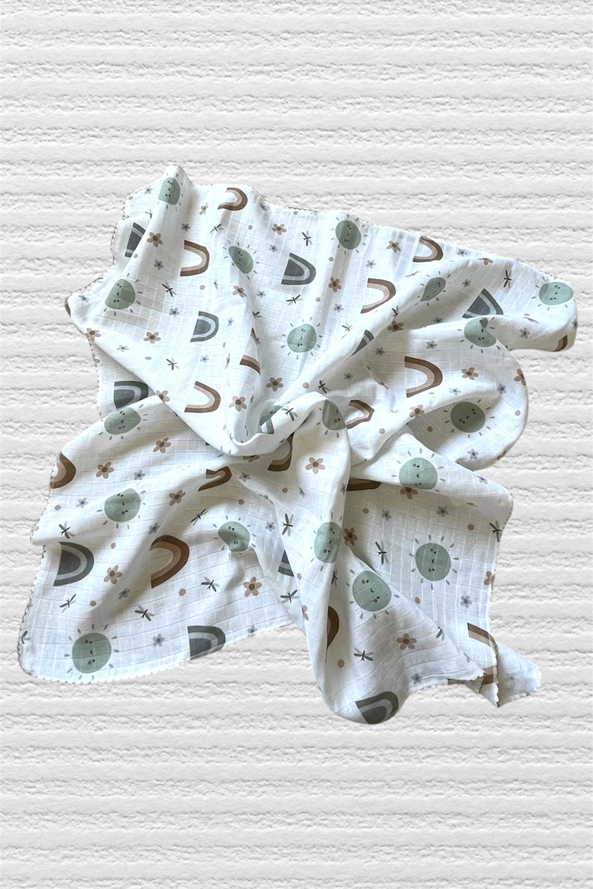 Minika Çok Amaçlı Müslin Örtü, Gökkuşağı 80x90