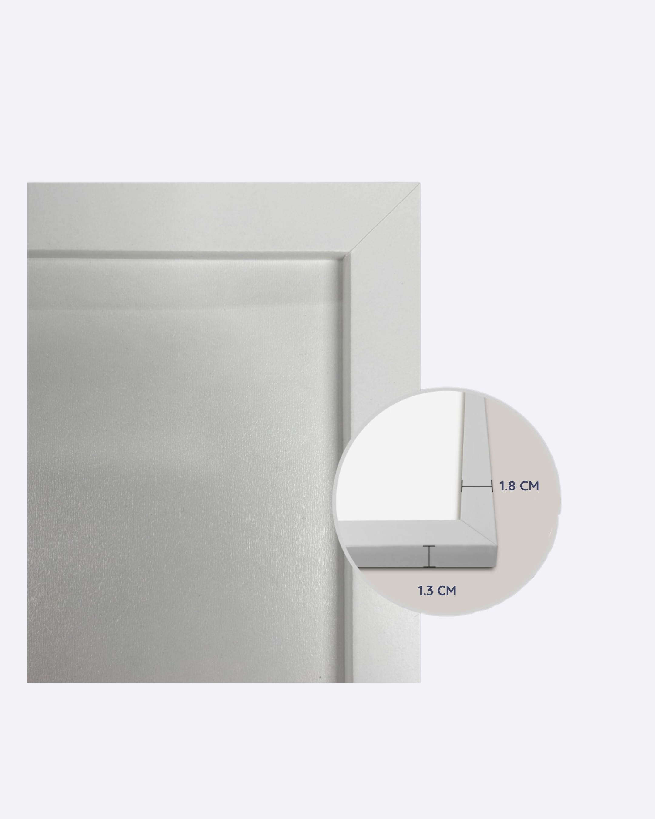 Humay Art White Wood Frame