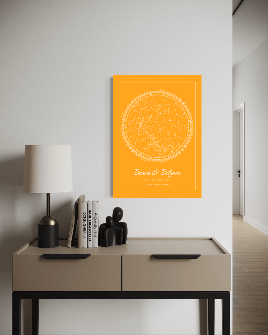 Kişiye Özel Celestiart Gökyüzü Haritası - 36