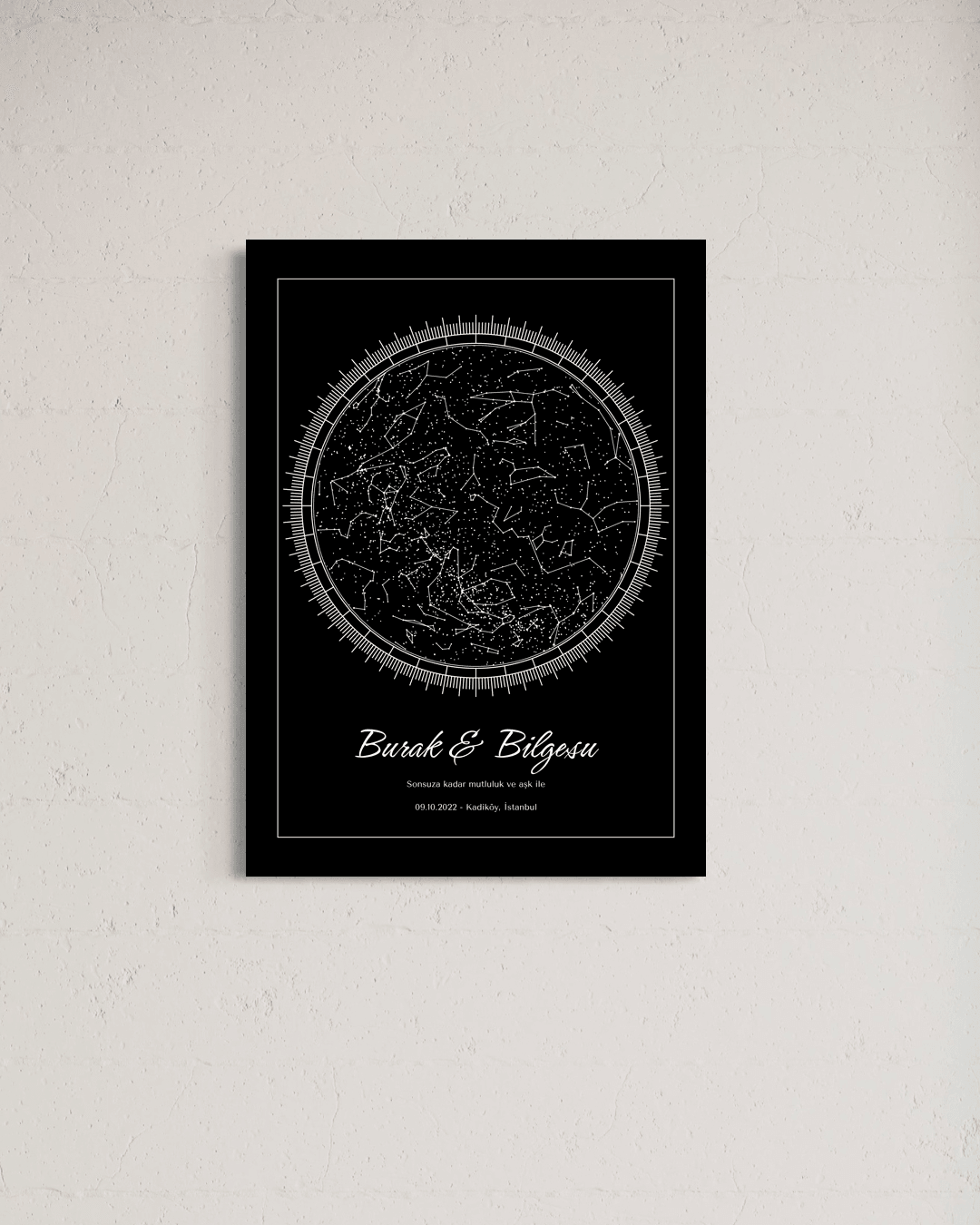 Kişiye Özel Celestiart Gökyüzü Haritası - 33 image