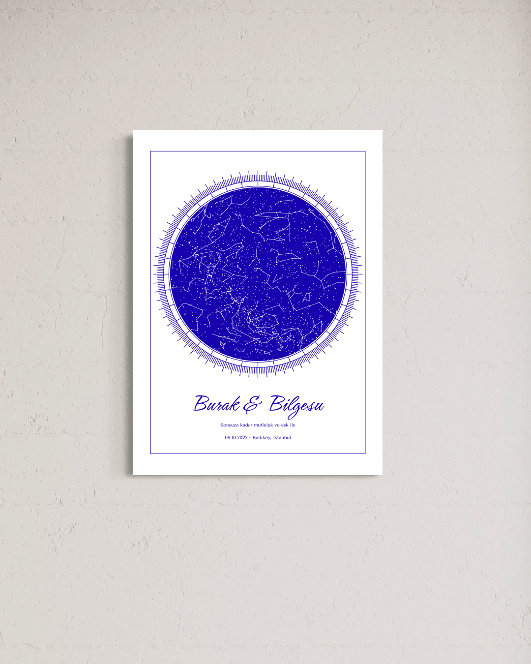 Kişiye Özel Celestiart Gökyüzü Haritası - 35 image