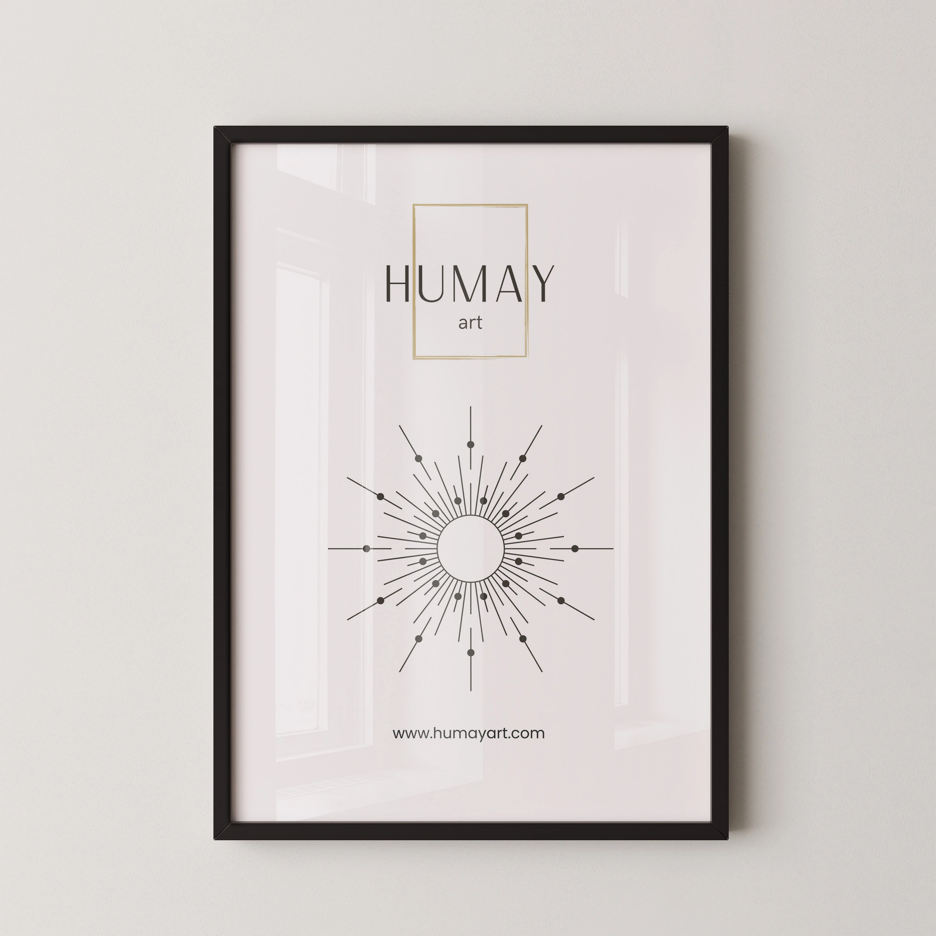 Humay Art Siyah Ahşap Çerçeve image