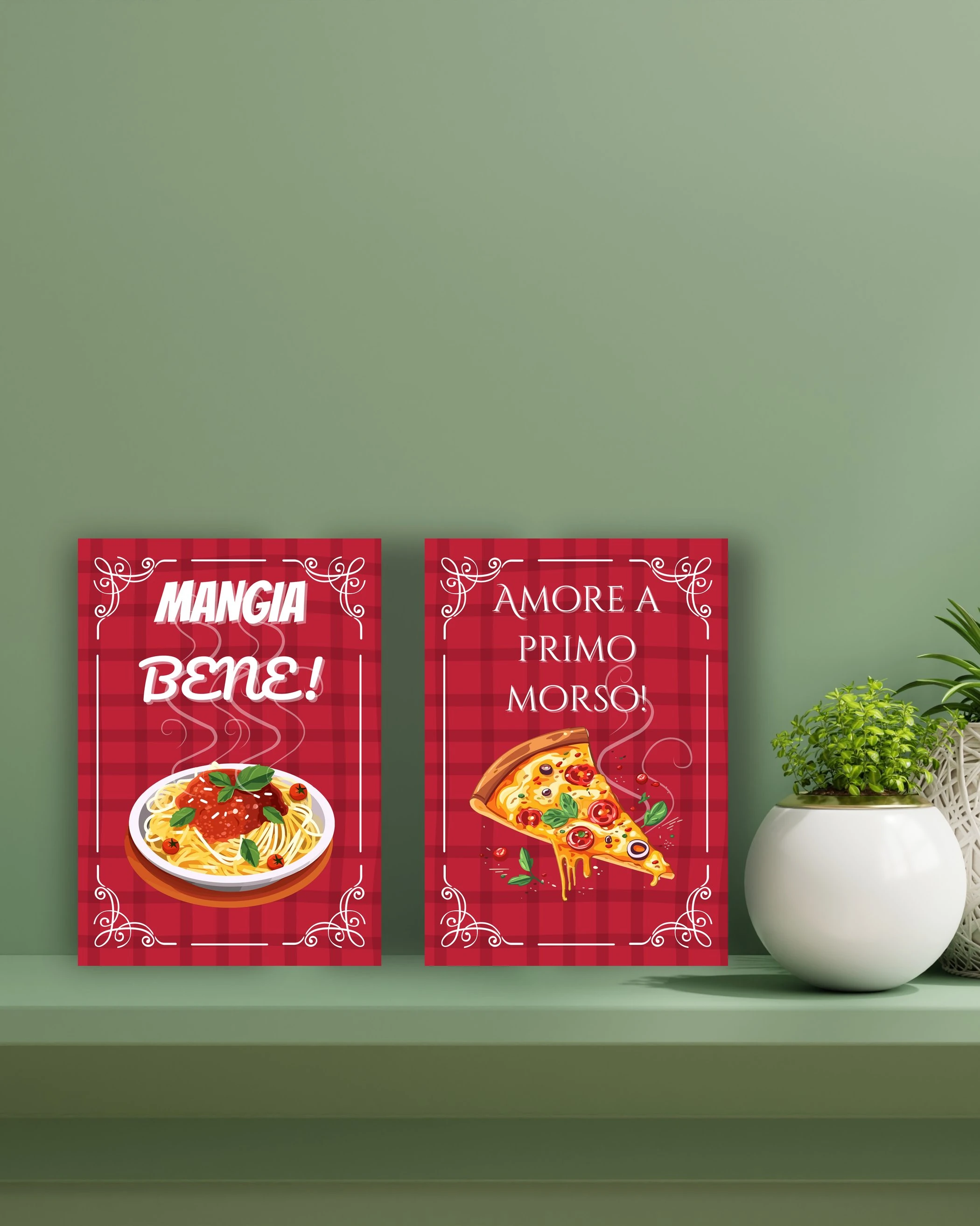 Italian Love on the Wall - İkili Set image