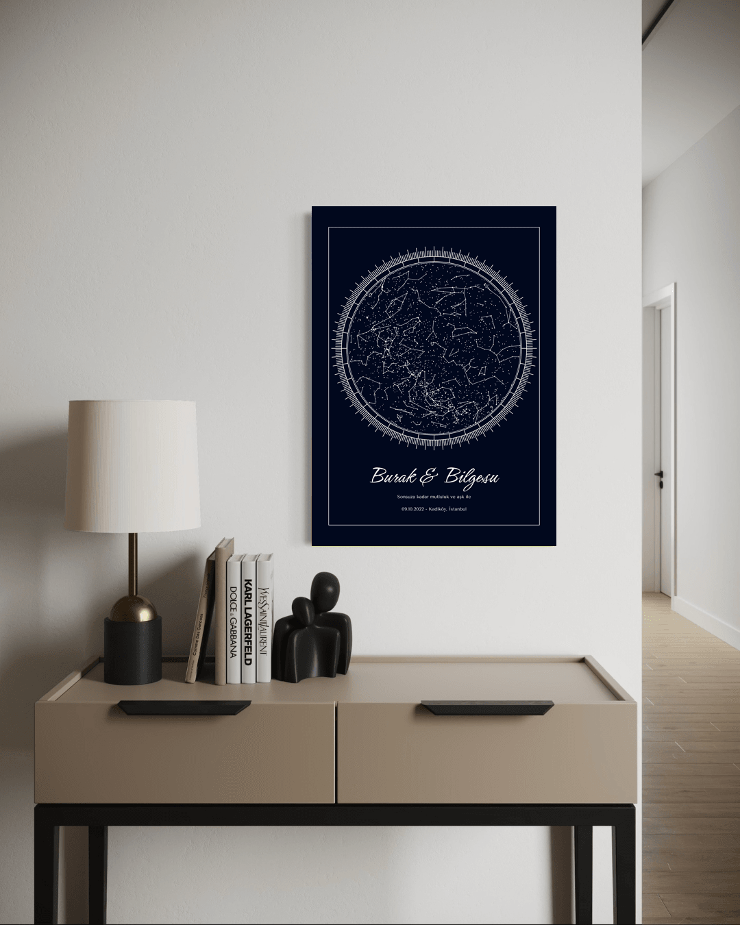 Kişiye Özel Celestiart Gökyüzü Haritası - 32