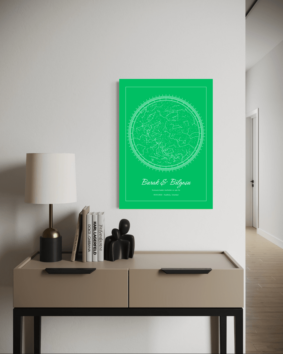 Kişiye Özel Celestiart Gökyüzü Haritası - 37