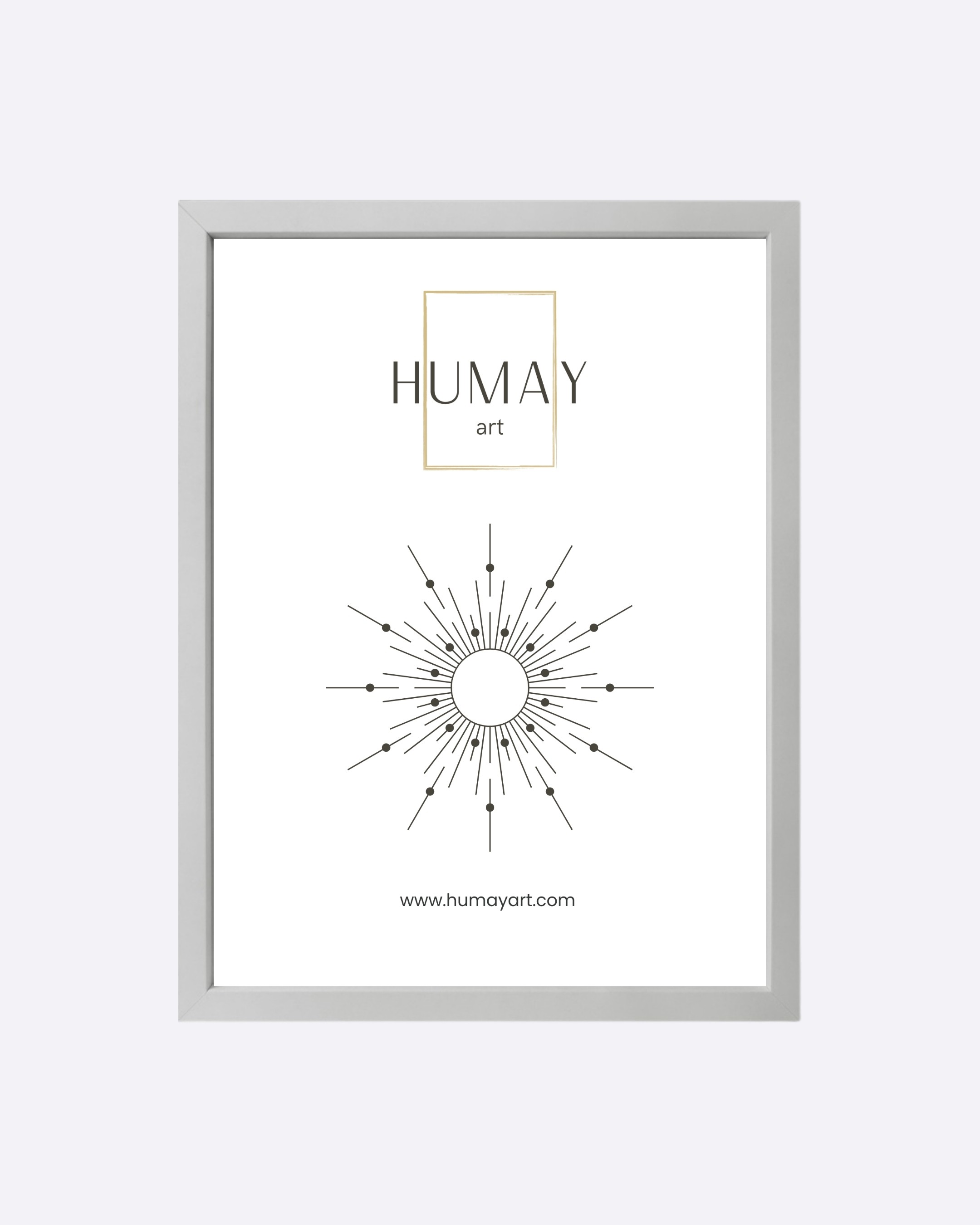 Humay Art Beyaz Ahşap Çerçeve image