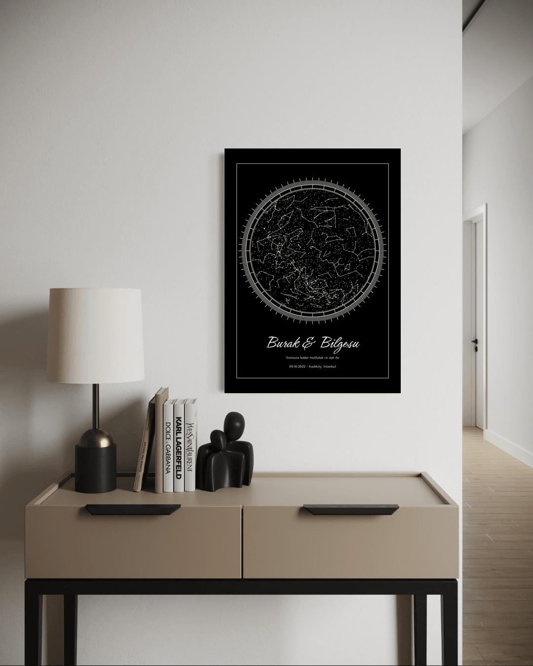 Kişiye Özel Celestiart Gökyüzü Haritası - 33