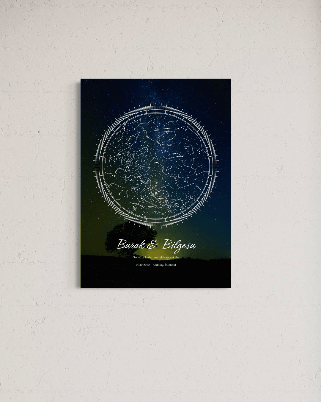 Kişiye Özel Celestiart Gökyüzü Haritası - 5 image