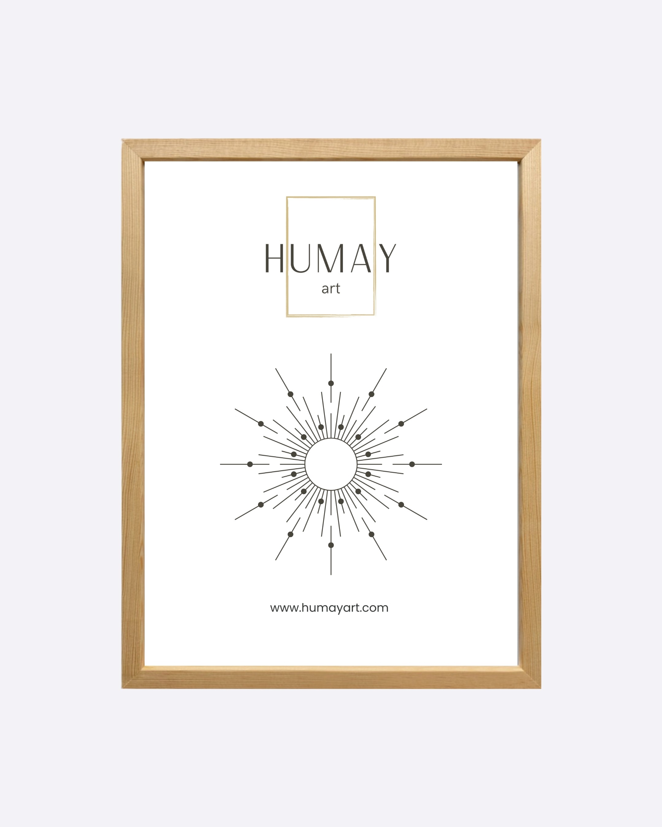 Humay Art Naturel Ahşap Çerçeve image
