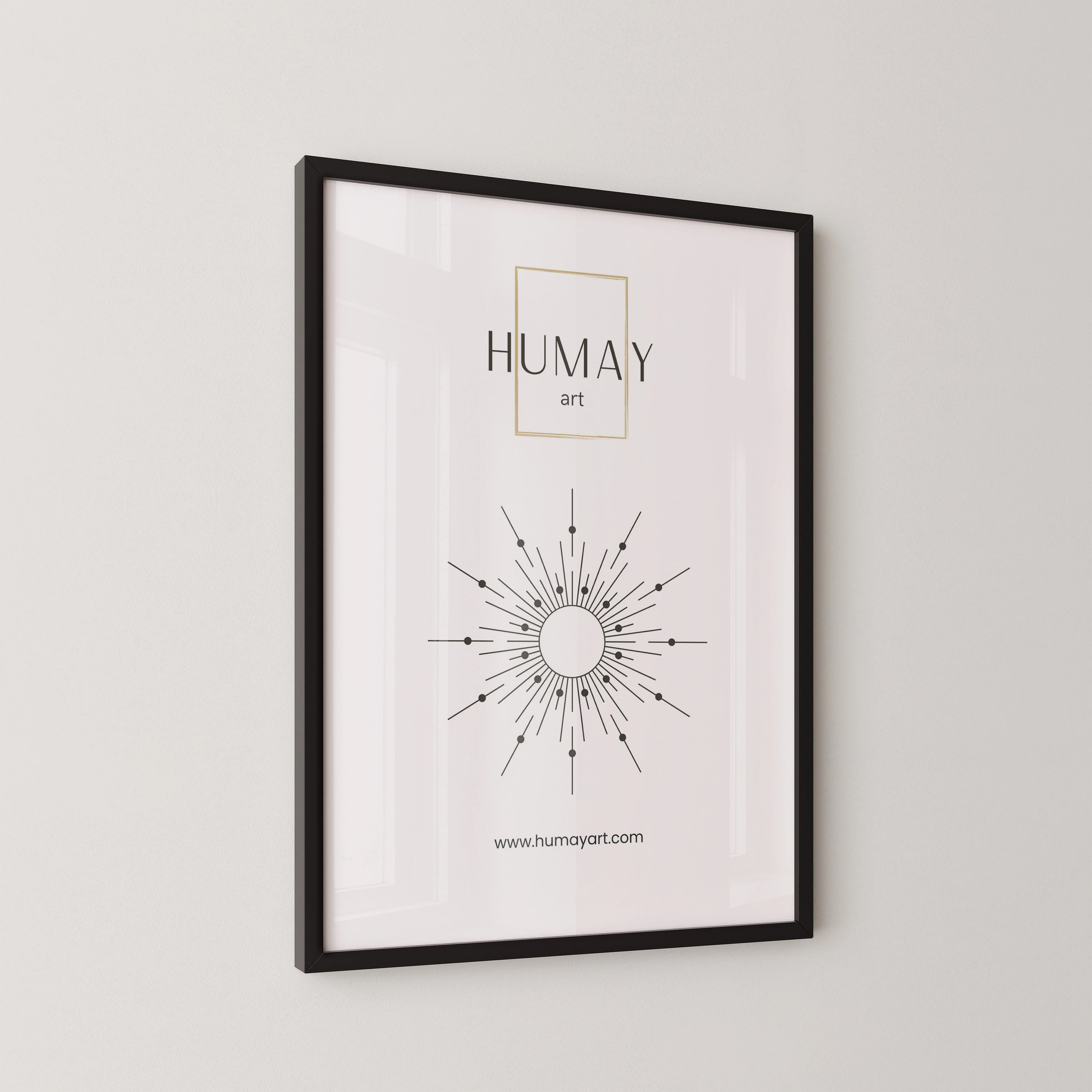 Humay Art Siyah Ahşap Çerçeve