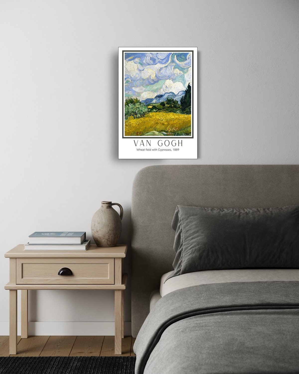 Wheat field with Cypresses, 1889