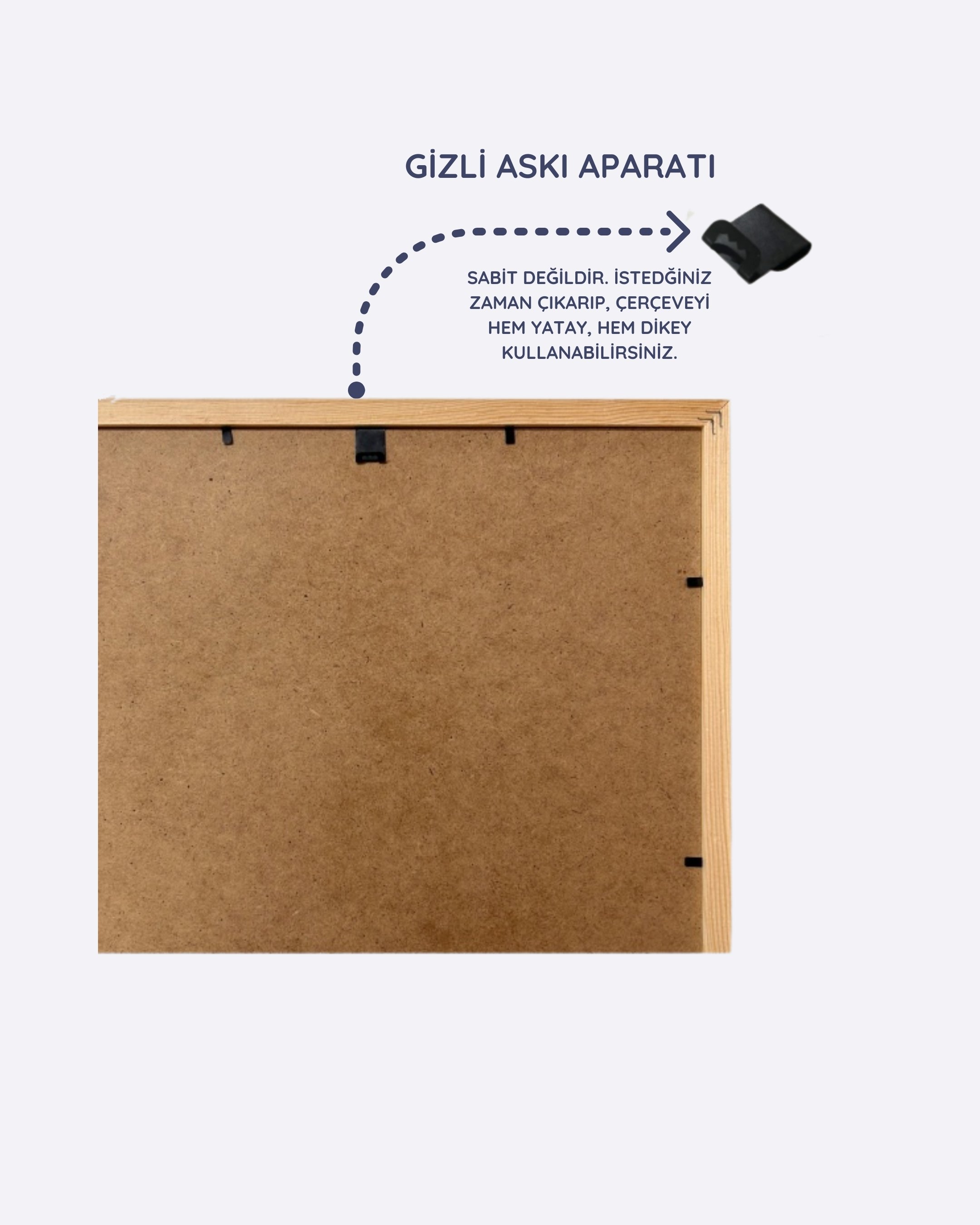 Humay Art Black Wooden Frame