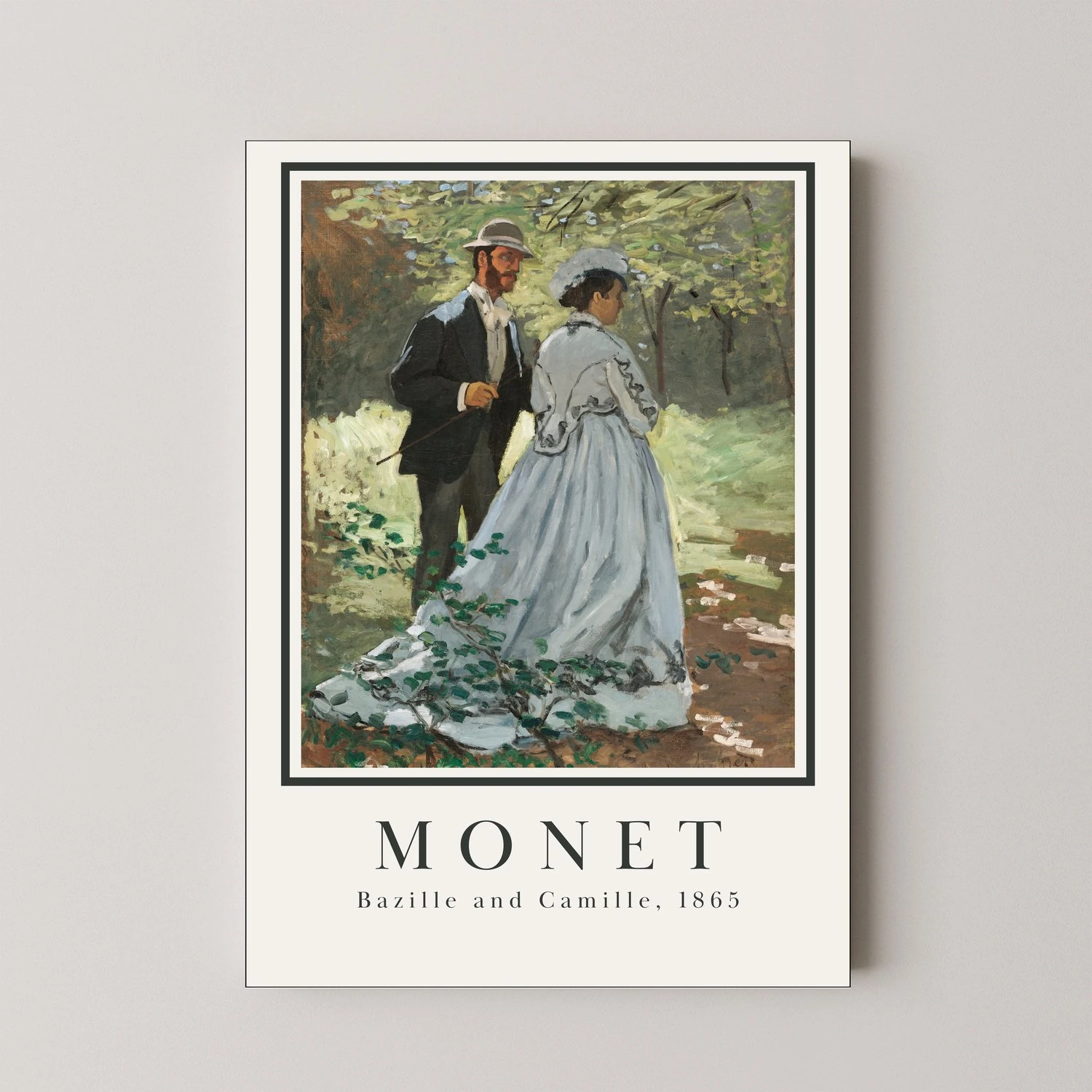 Bazille and Camille, 1865