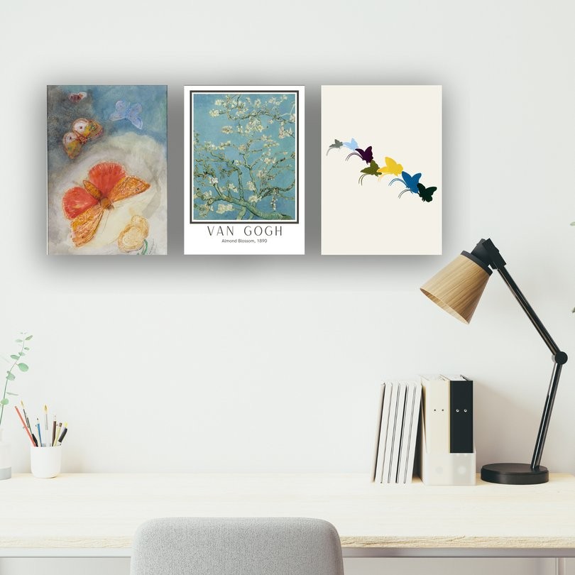 Dance of Colorful Wings - 3-Piece Set