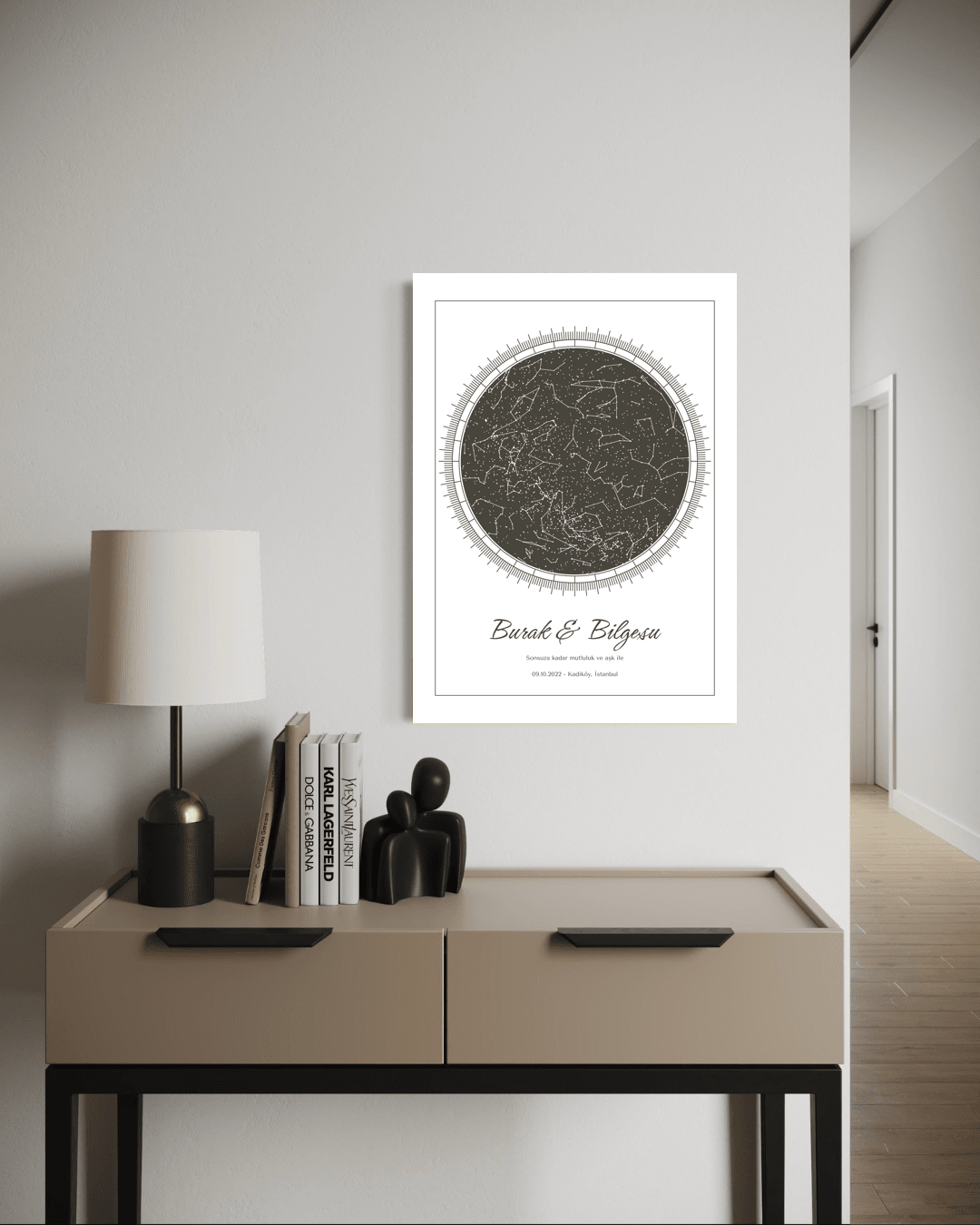 Kişiye Özel Celestiart Gökyüzü Haritası - 34