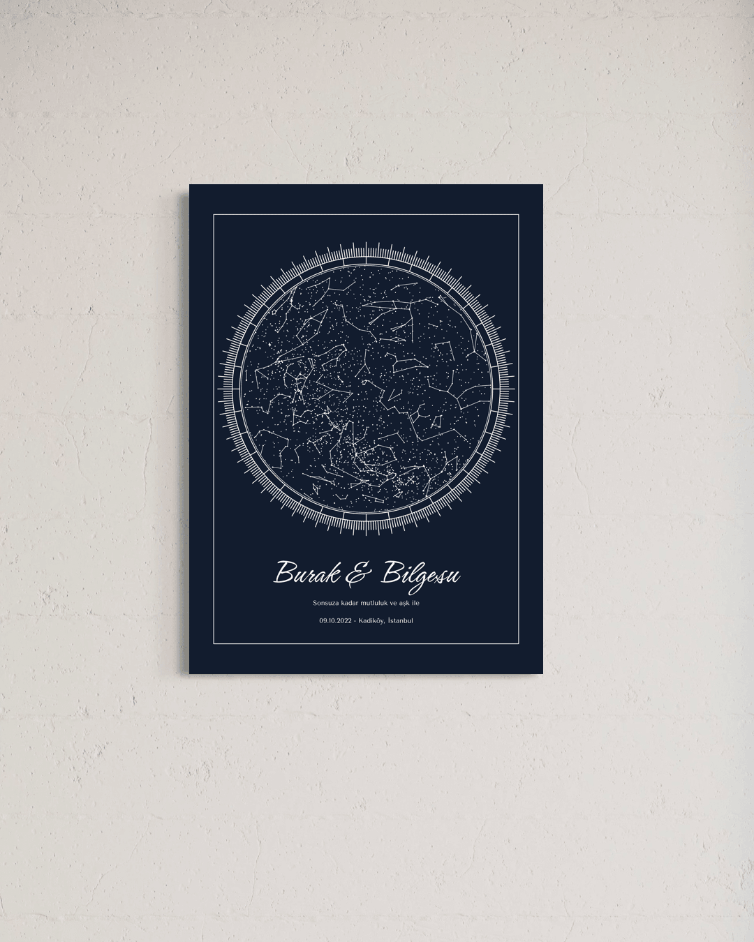 Kişiye Özel Celestiart Gökyüzü Haritası - 31 image