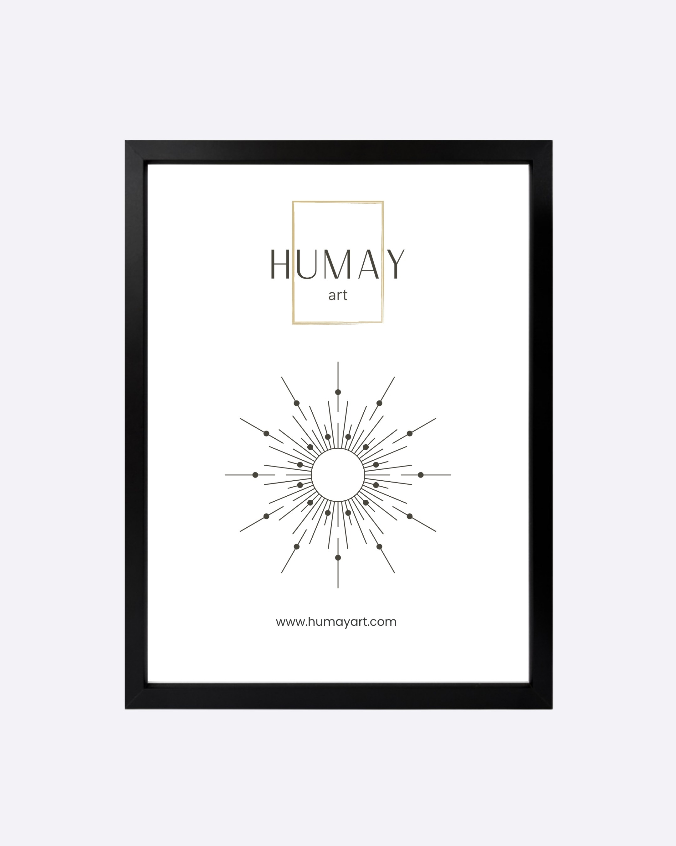 Humay Art Siyah Ahşap Çerçeve image