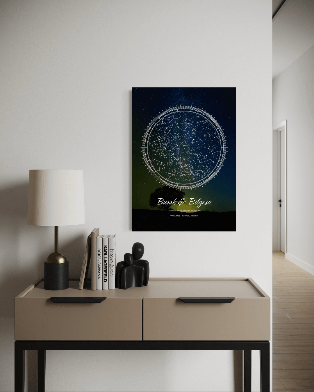 Kişiye Özel Celestiart Gökyüzü Haritası - 5