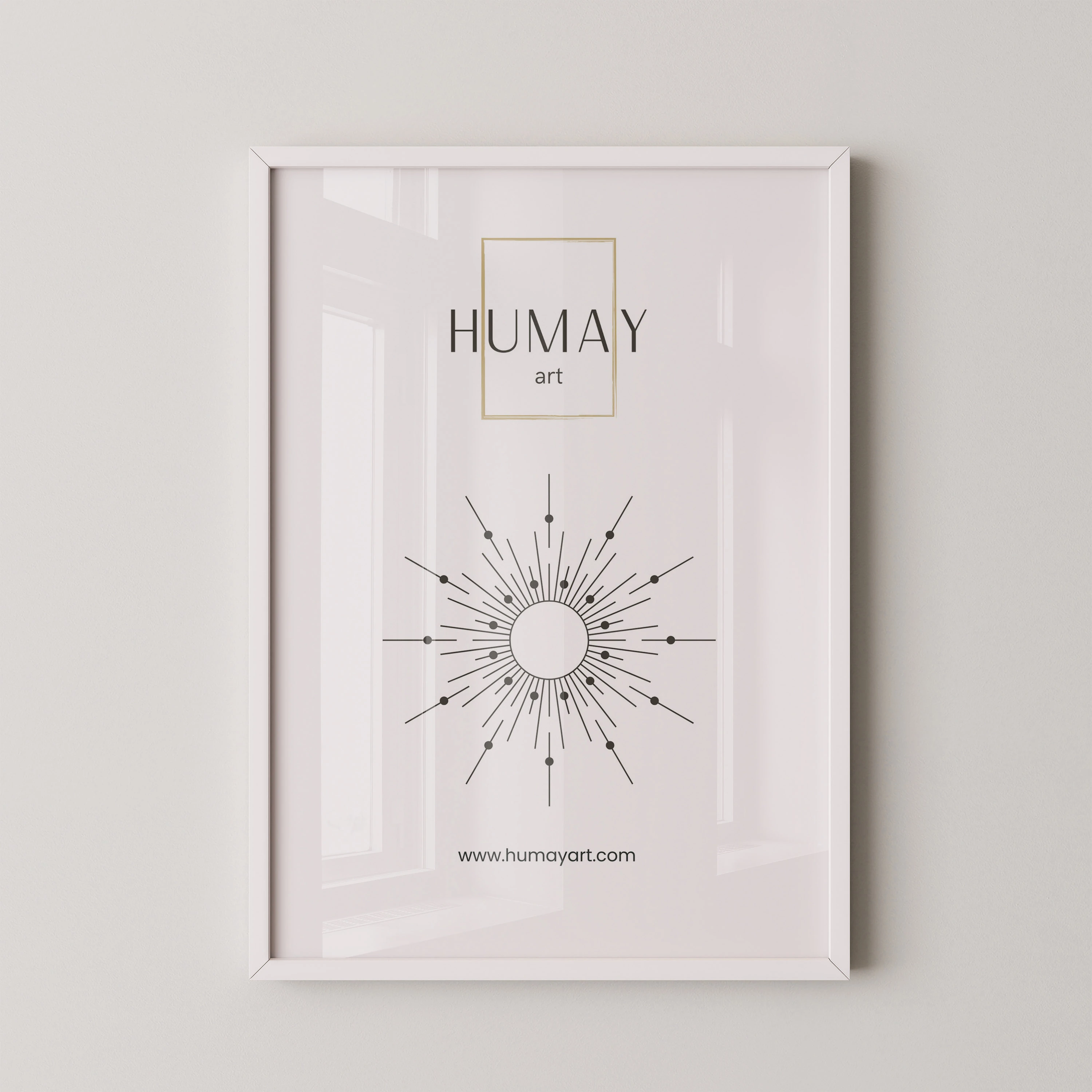 Humay Art Beyaz Ahşap Çerçeve image