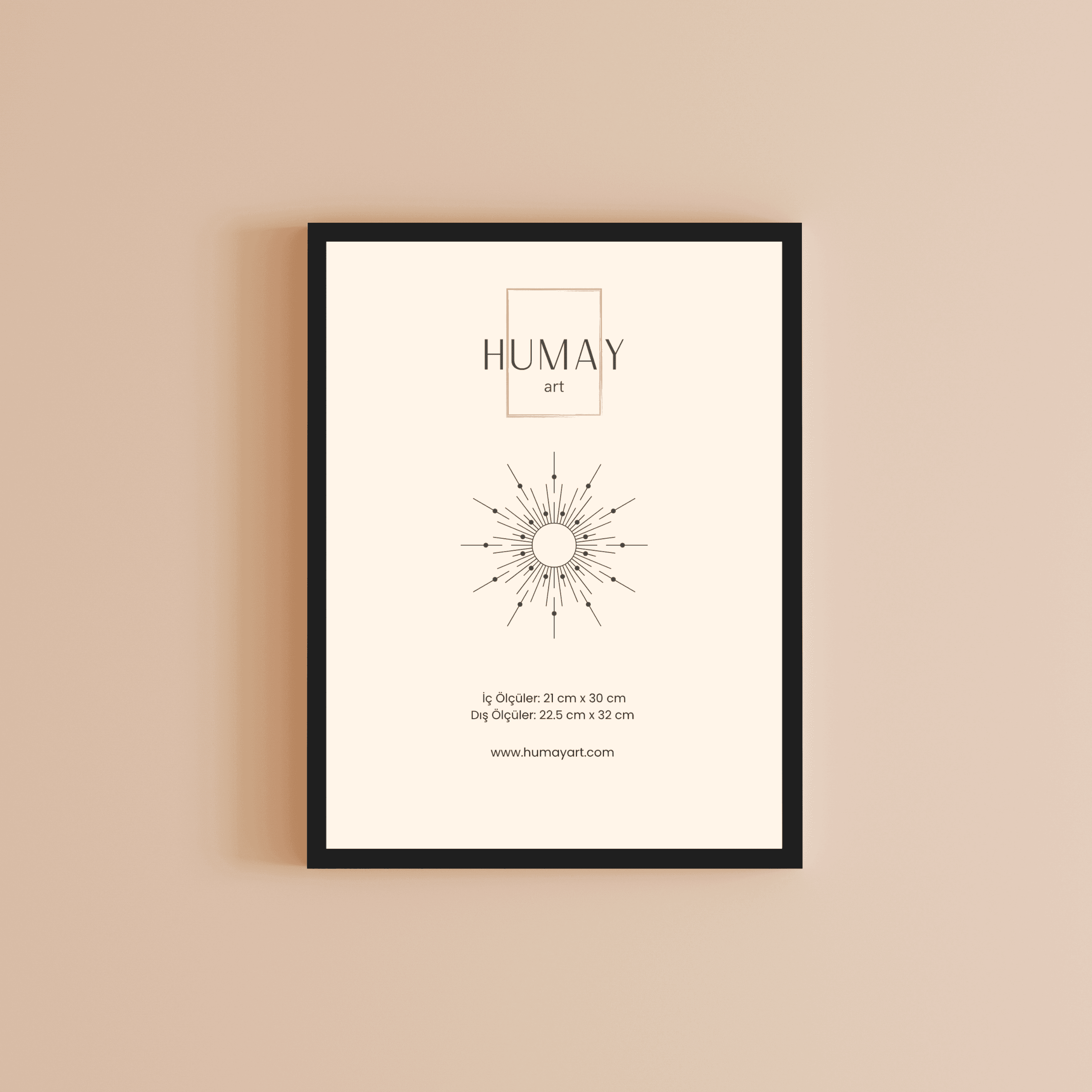 Humay Art Siyah Ahşap Çerçeve image