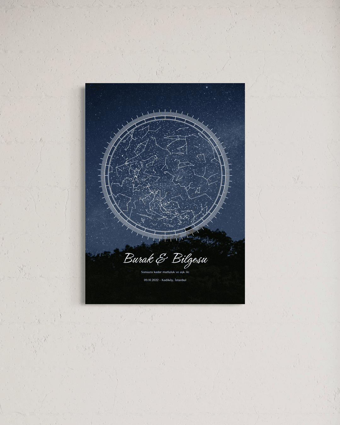 Kişiye Özel Celestiart Gökyüzü Haritası - 2 image