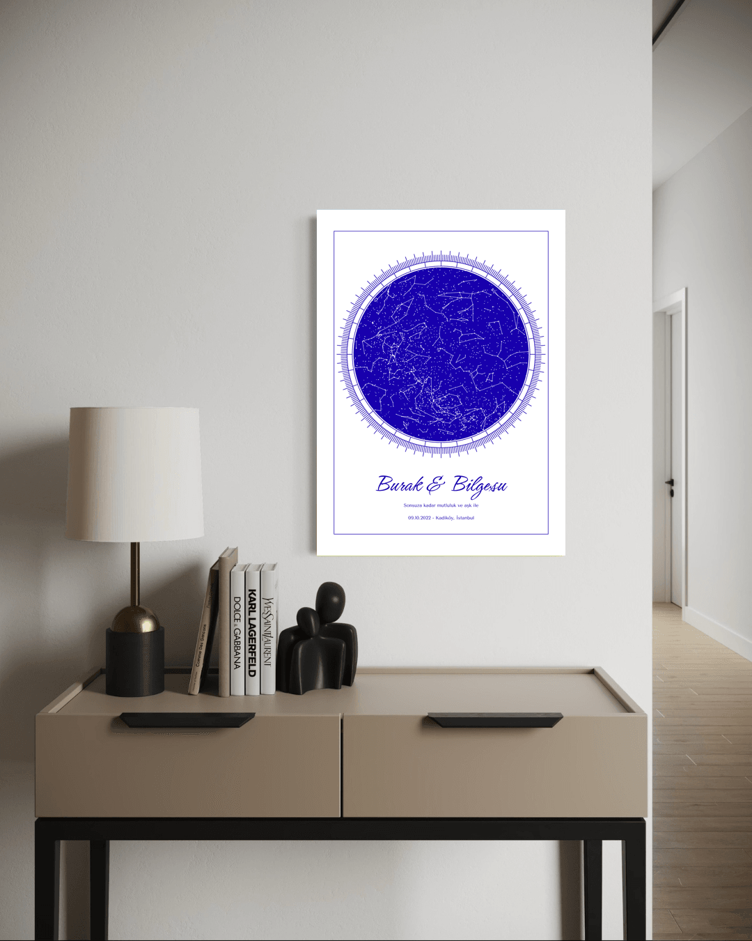 Kişiye Özel Celestiart Gökyüzü Haritası - 35