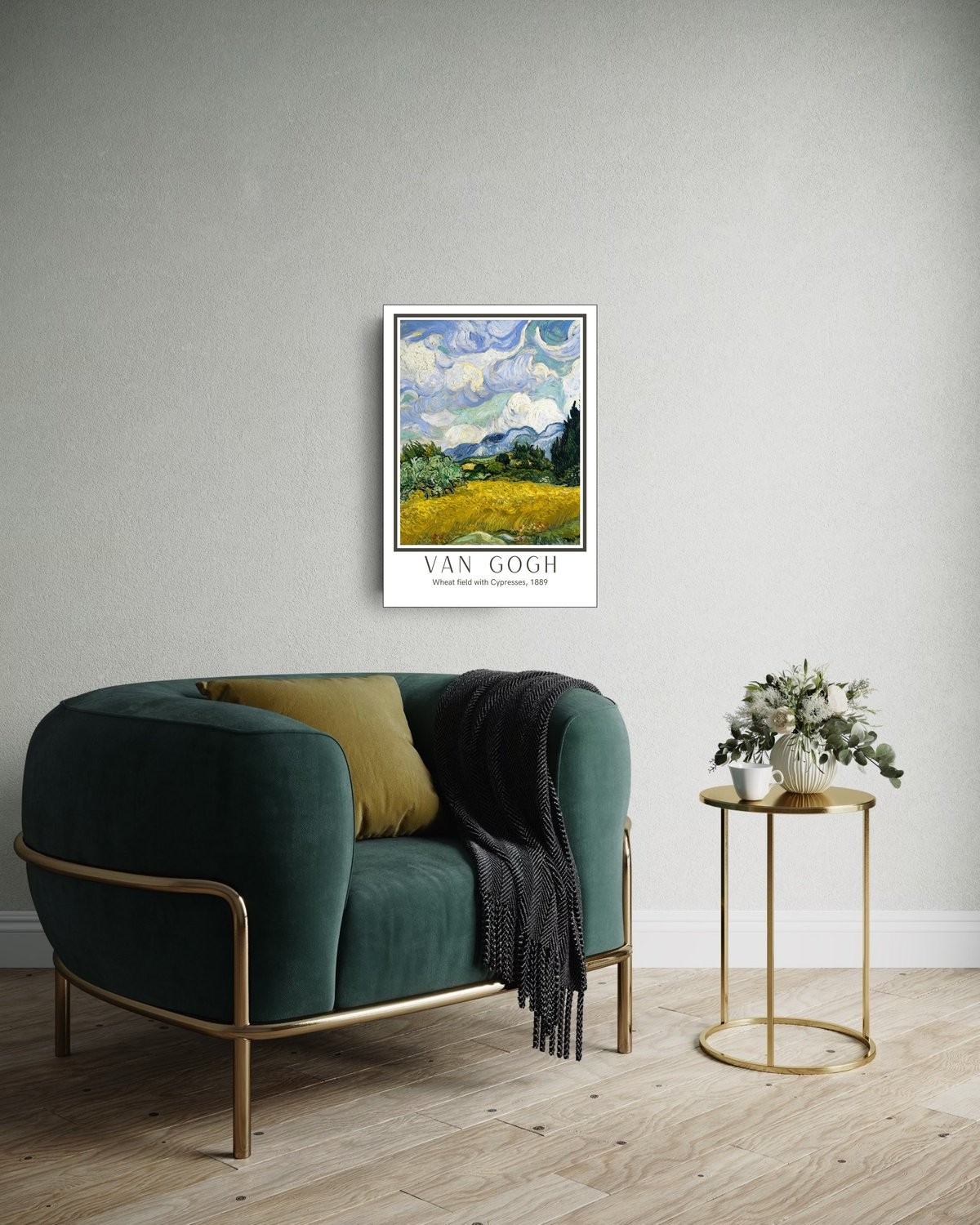 Wheat field with Cypresses, 1889