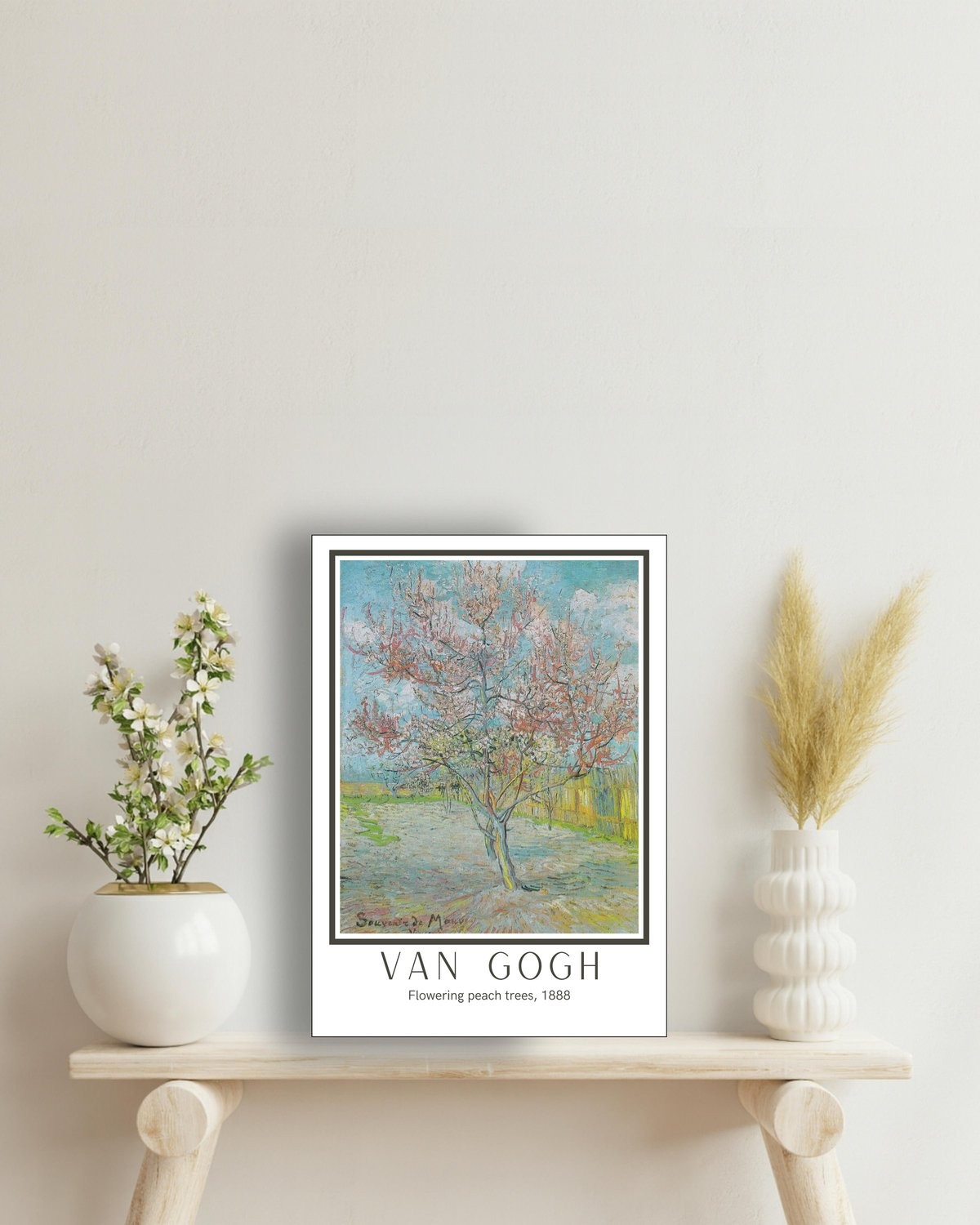 Flowering peach trees, 1888 image